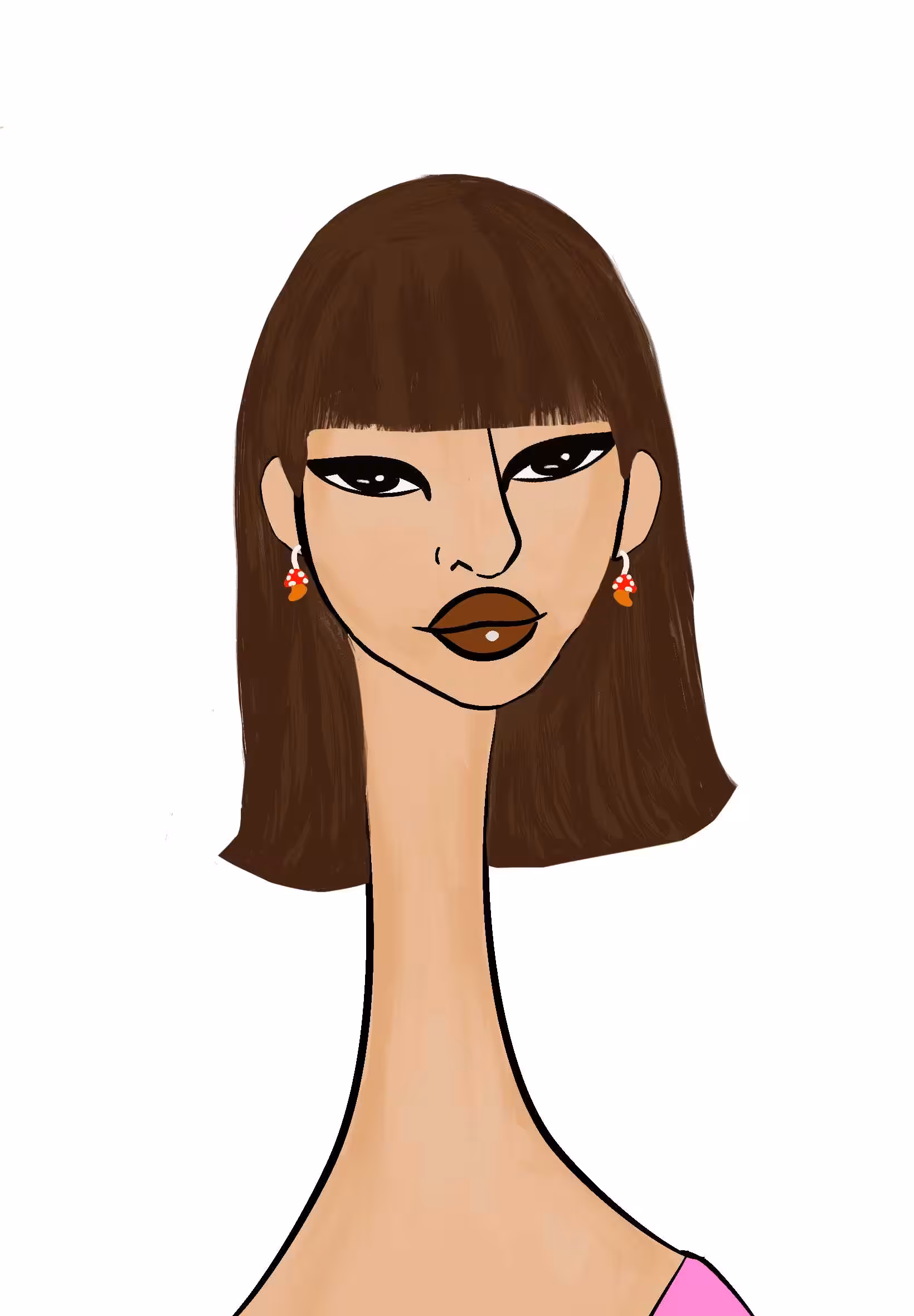 Long Neckie Lady #2898