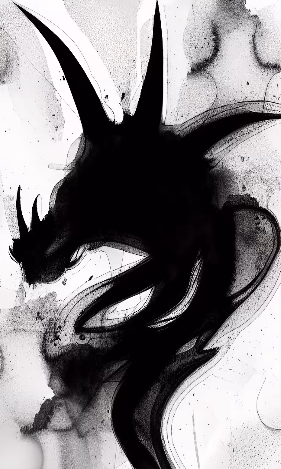 Silhouette of a dragon