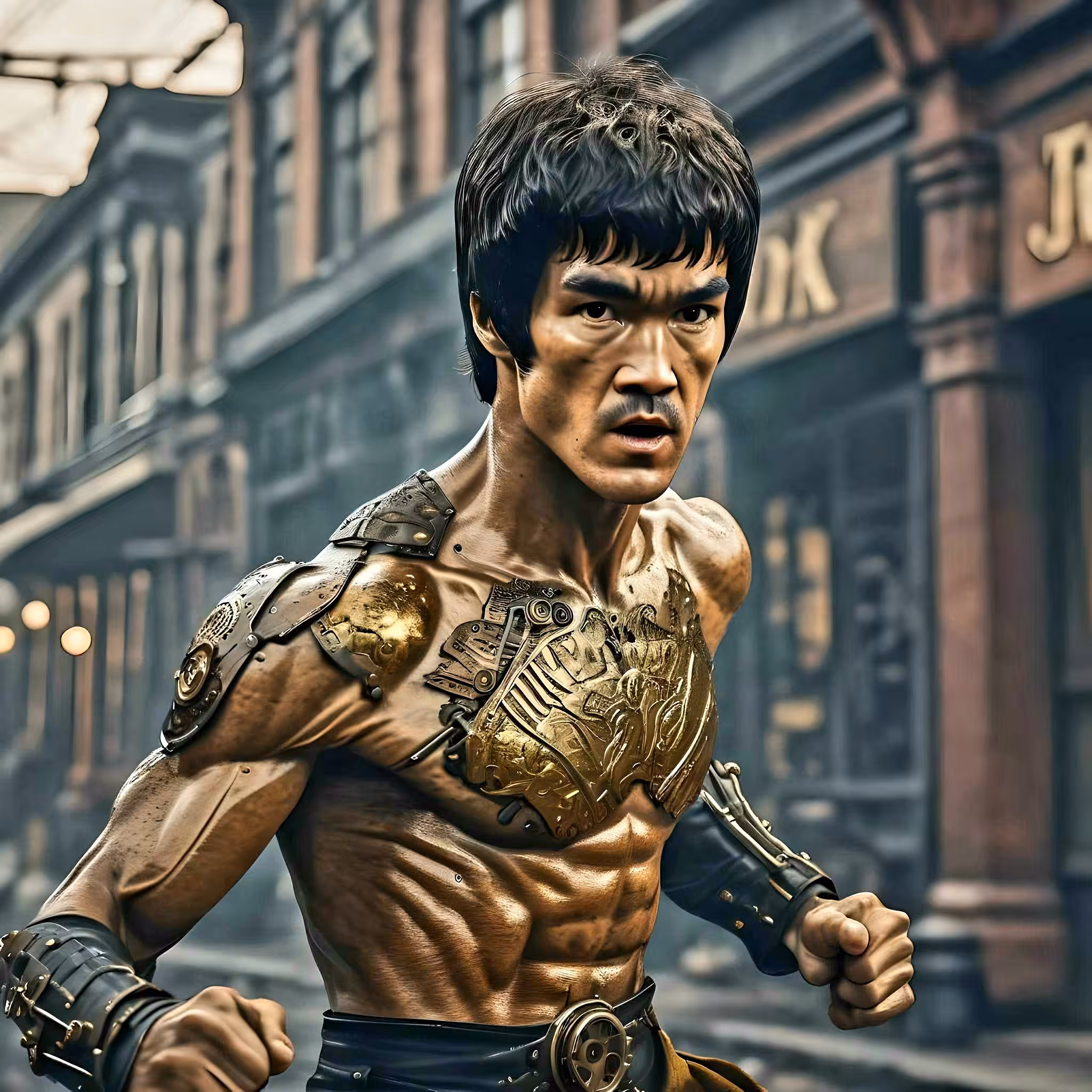 Bruce Lee Steampunk 