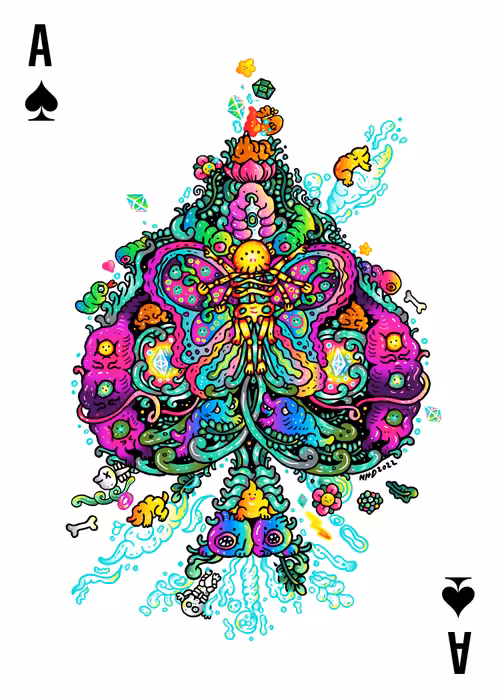 Doodle playing cards