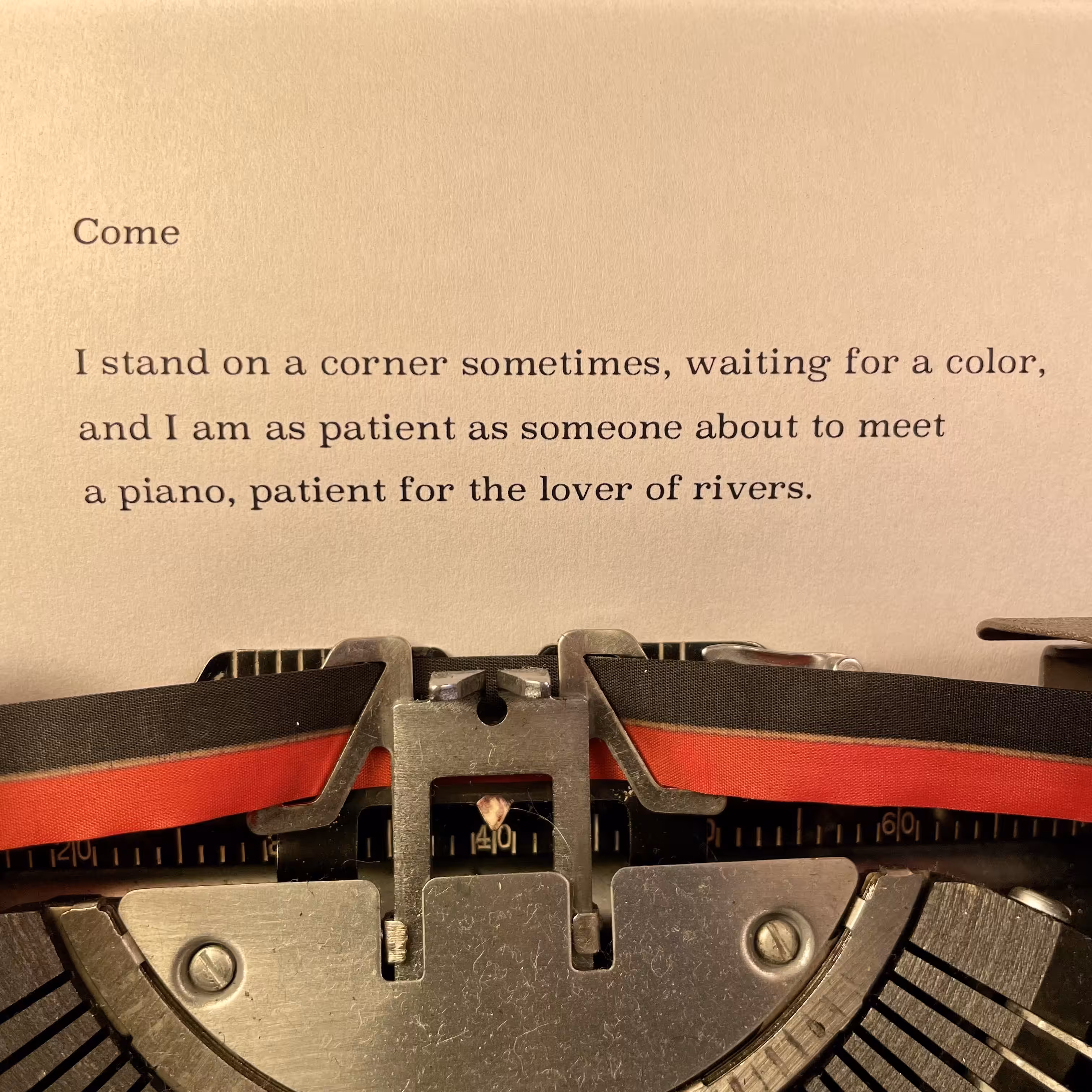Love Poem Tercets: Come