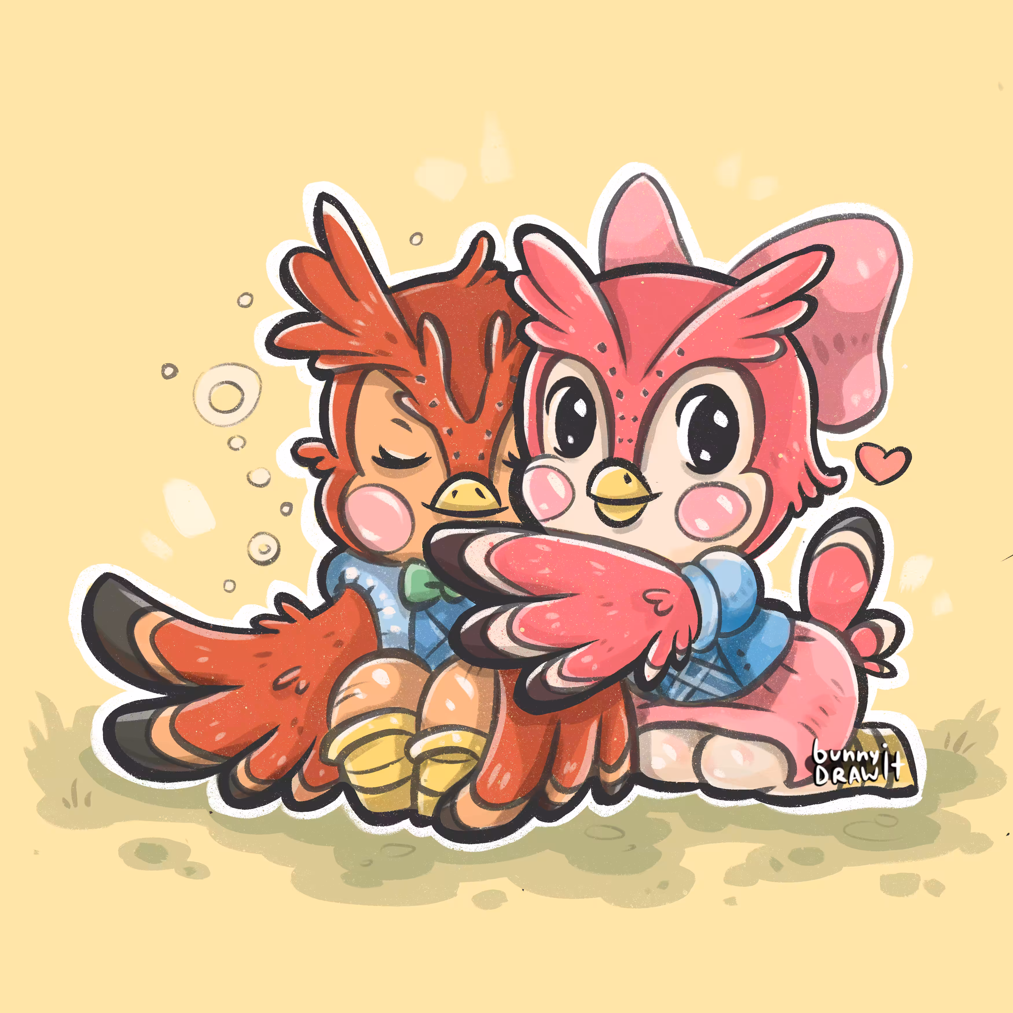 Animal Crossing "Blathers" and "Celeste"