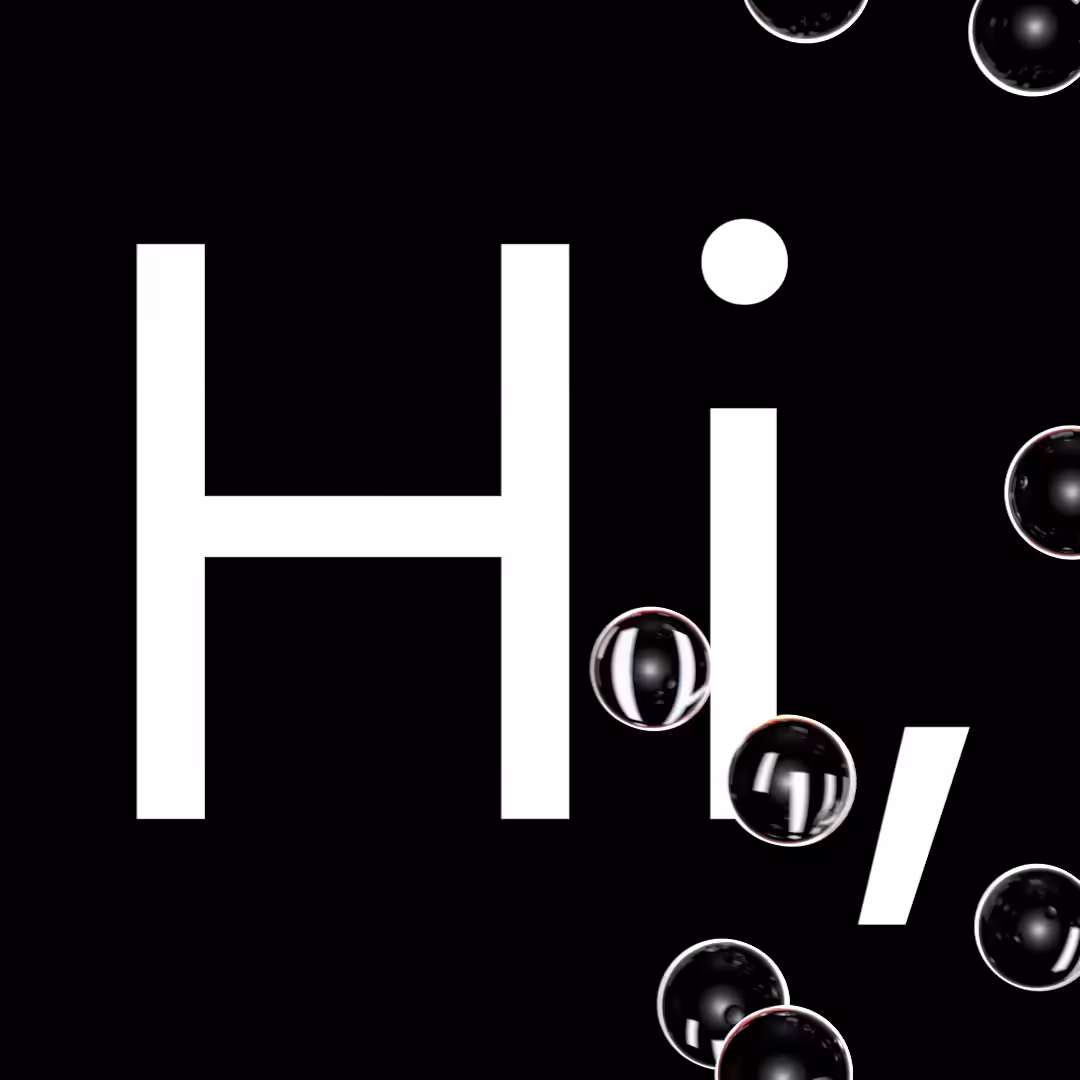 We say Hi in bubbles