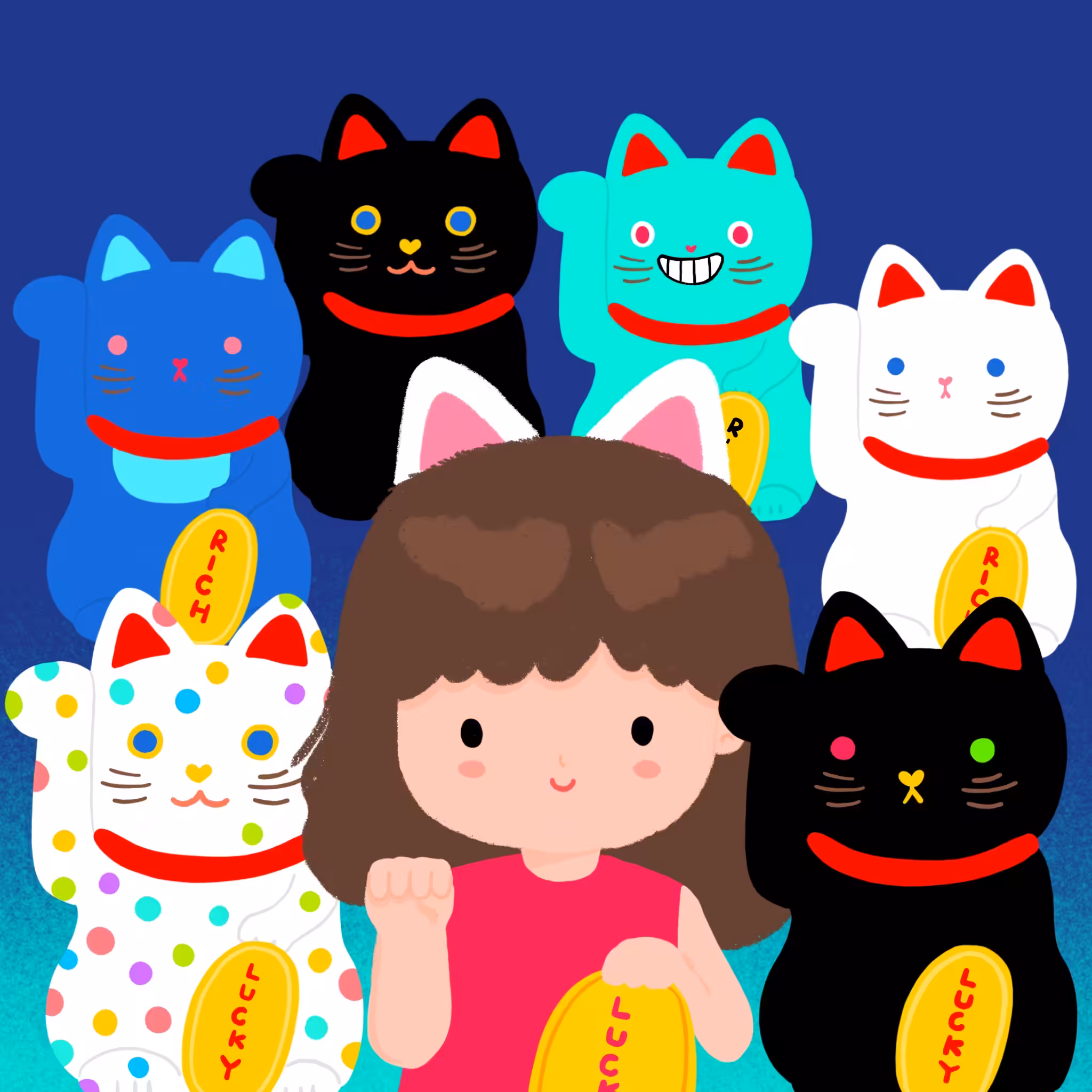 Rodeo posts: Lucky Cats