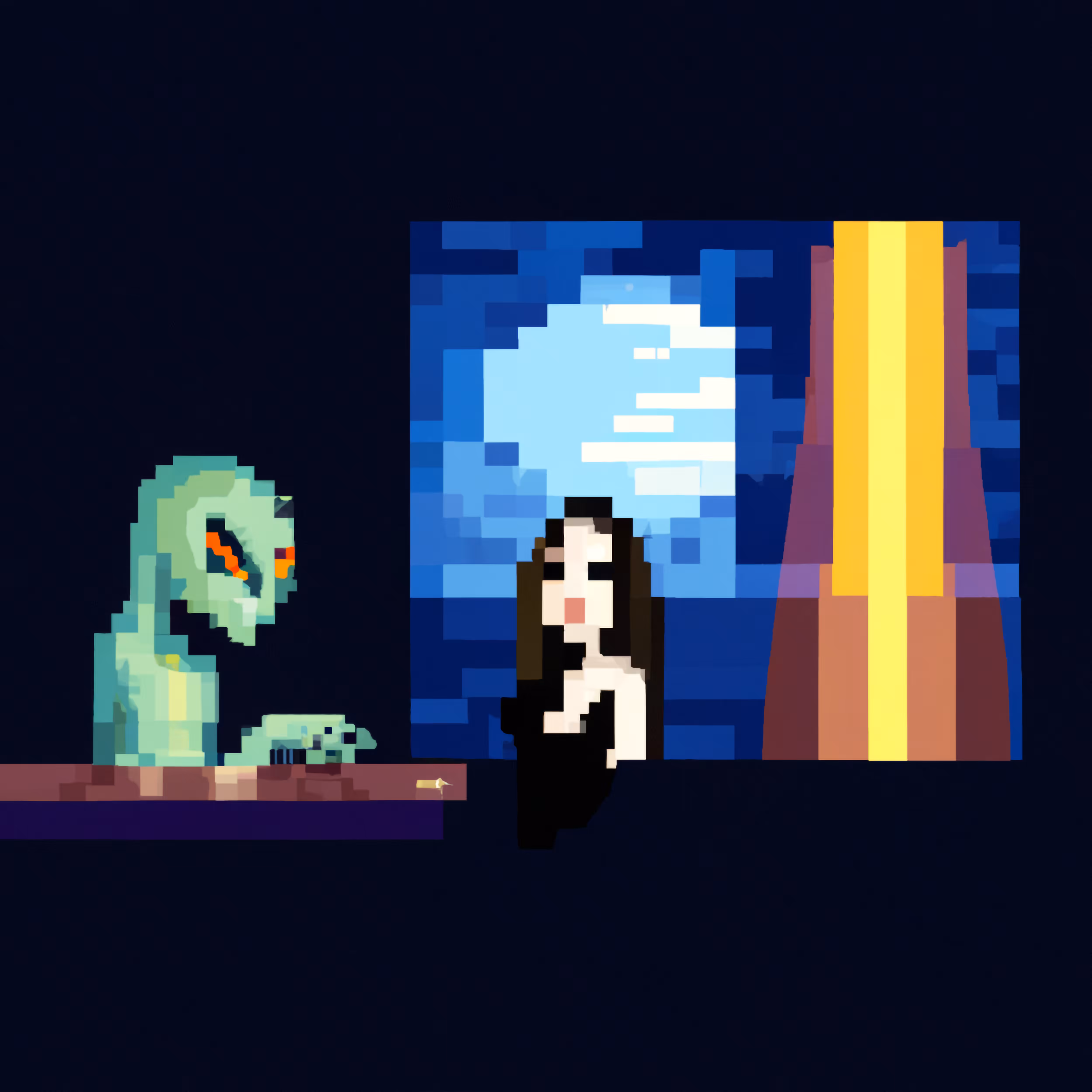 Mona Lisa Meets an Alien in a Bar #10