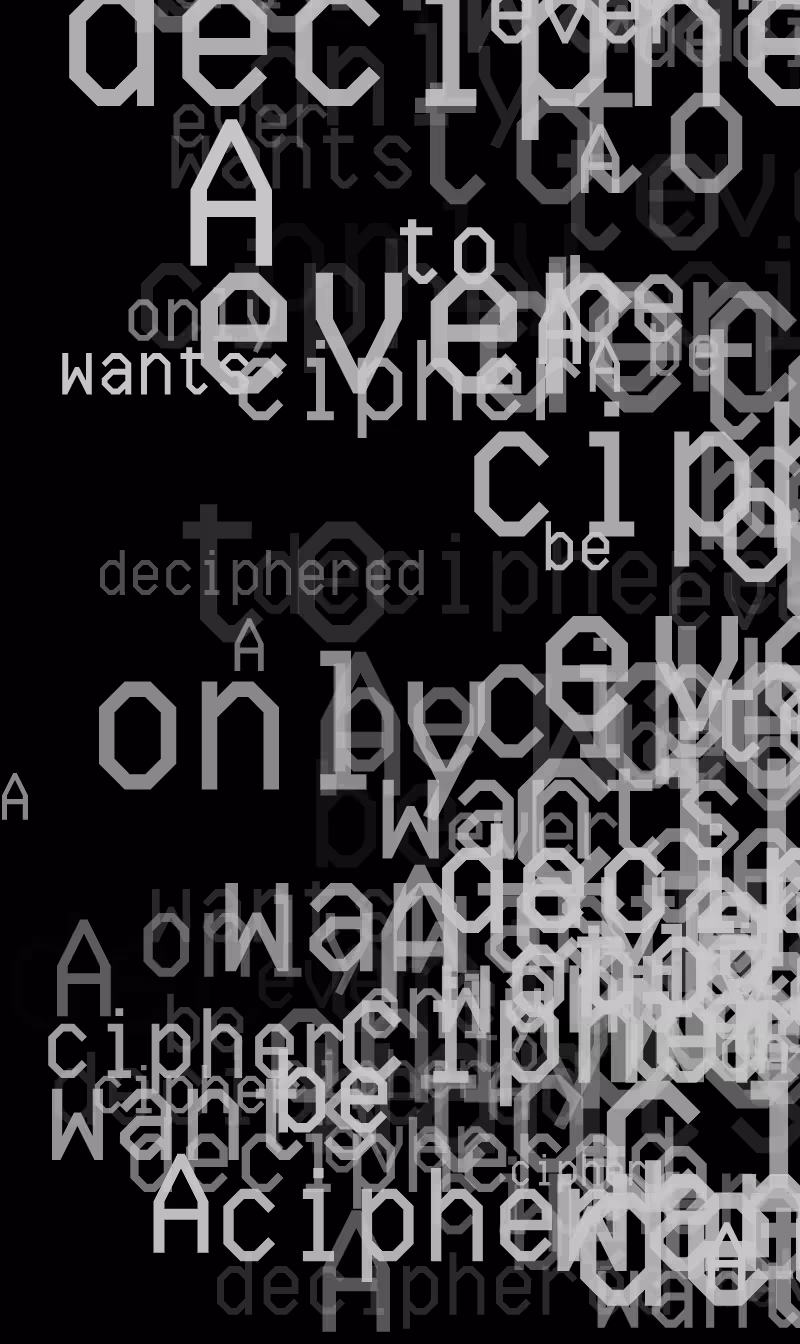 CRYPTIC POEMS #68 | AOLS #367