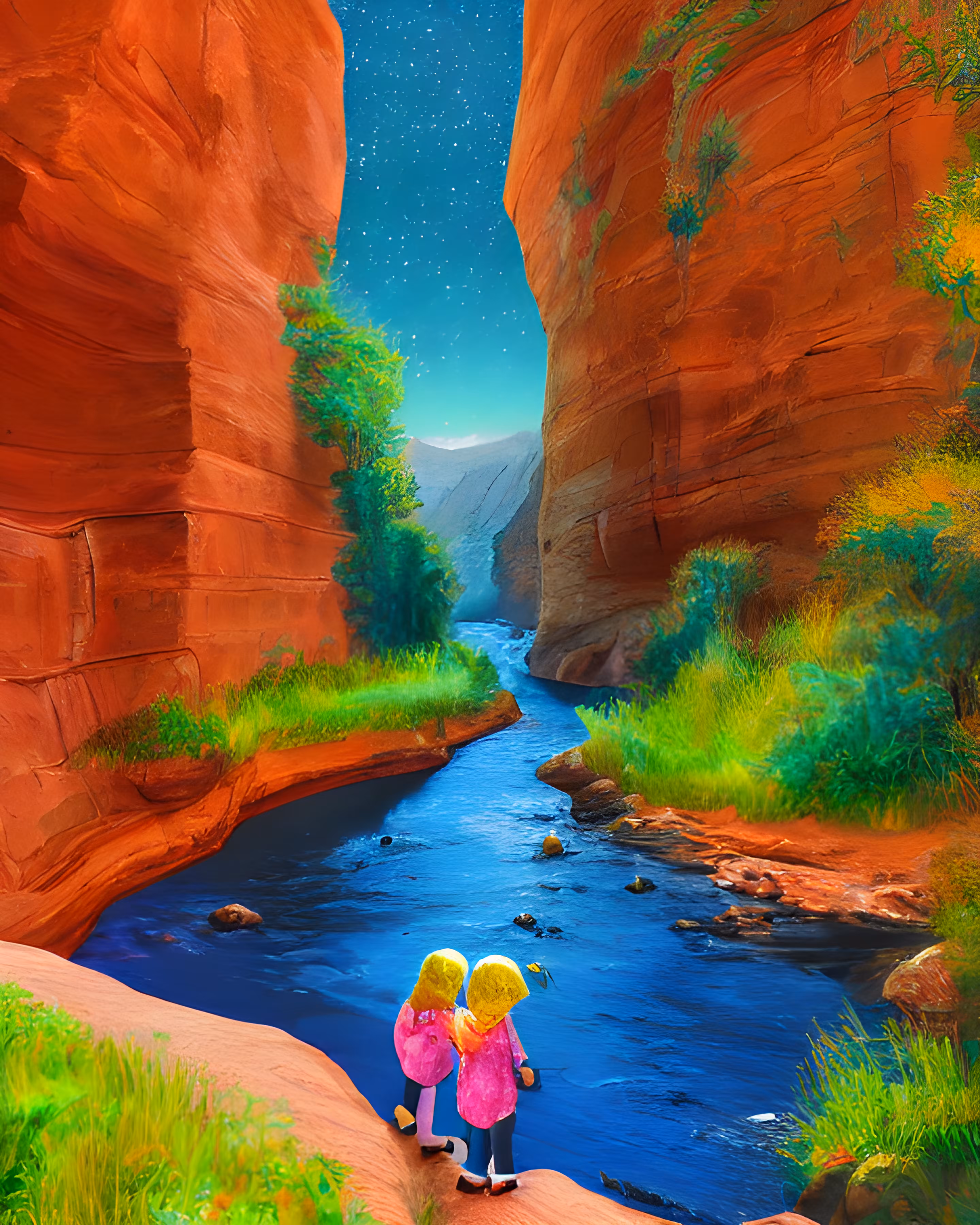 Two Kids at Canyon