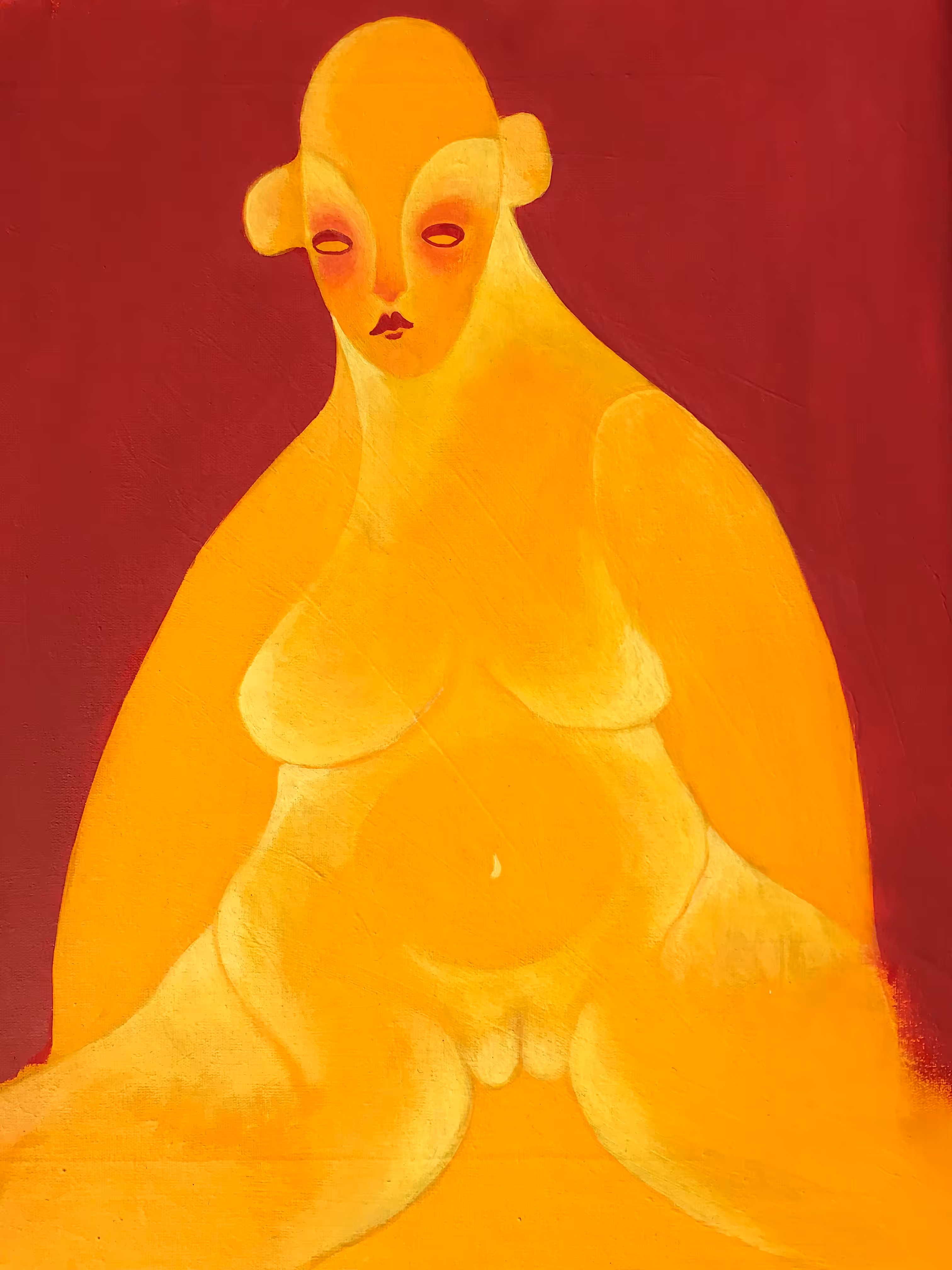 naked, but in yellow 