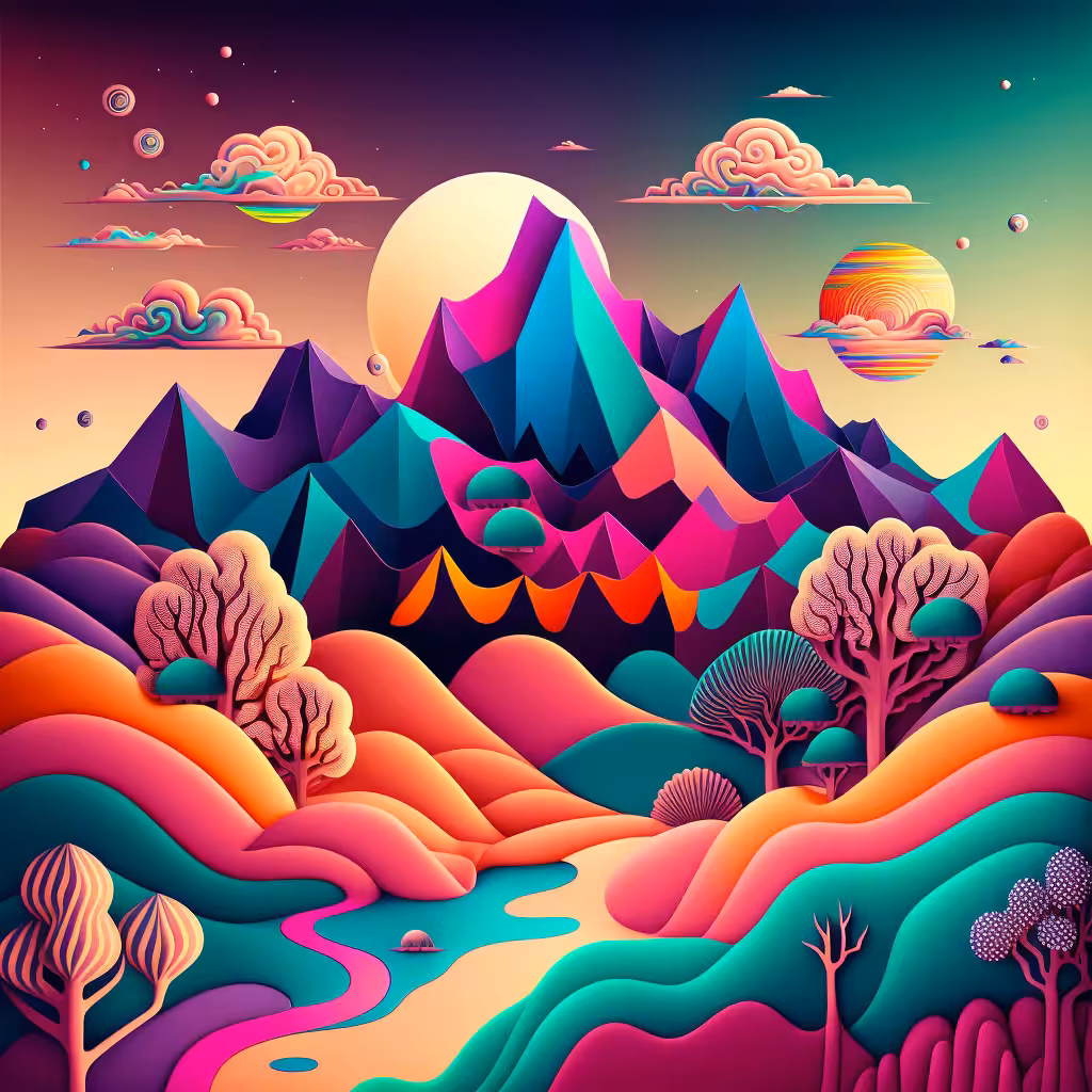Psychedelic Landscape #39