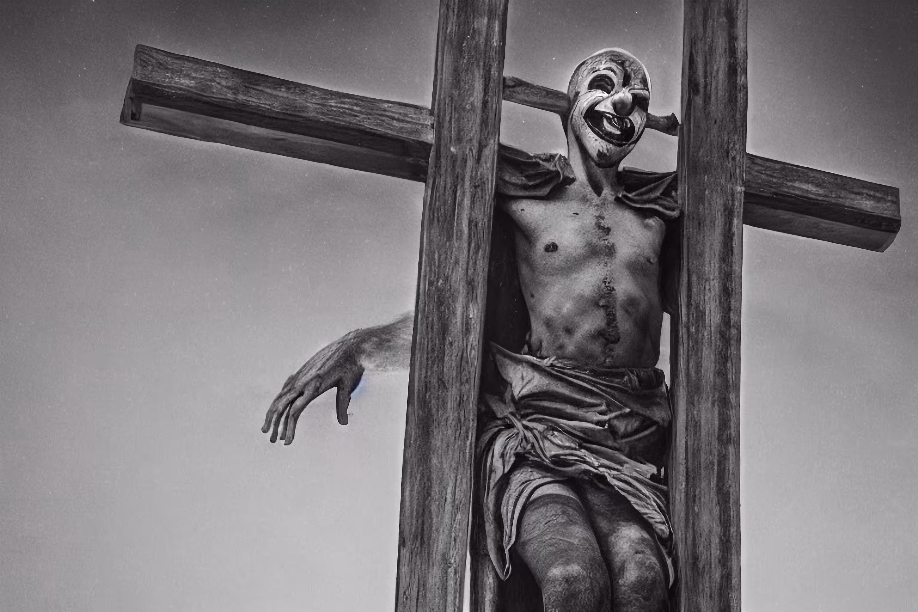 Crucified clown #4