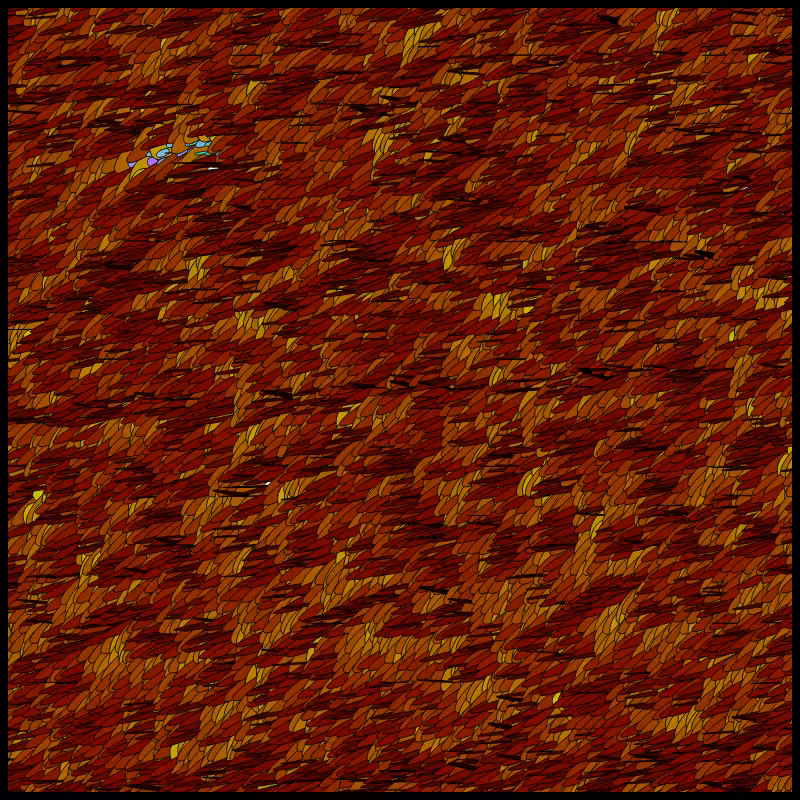 Flow Field Circles Triangle #81