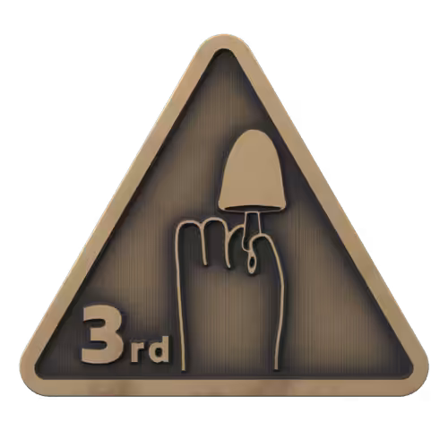 3rd Place Forager Pin #001