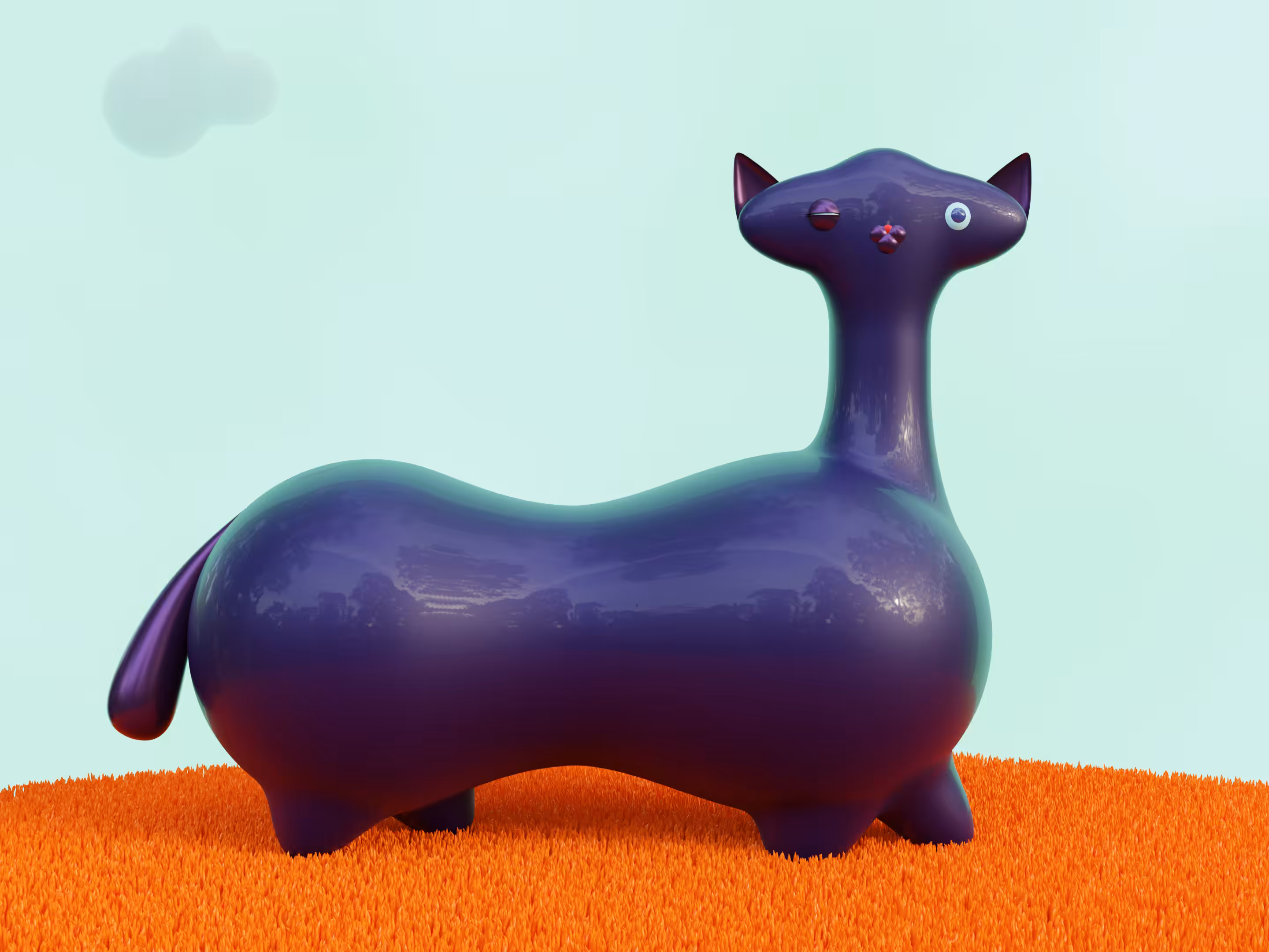 Korsan, the one eyed cat