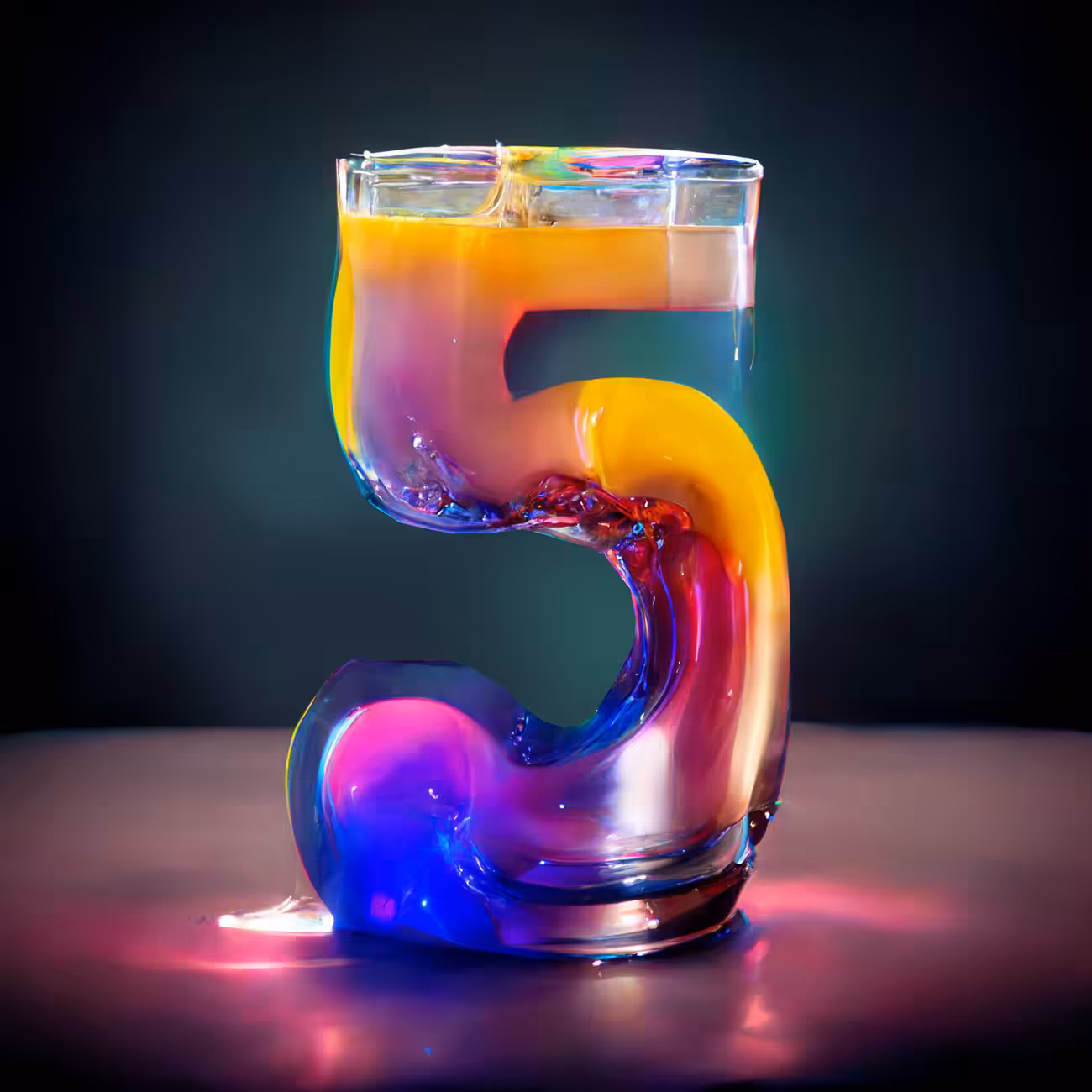 Shiny Liquid Alphabet Series - 5