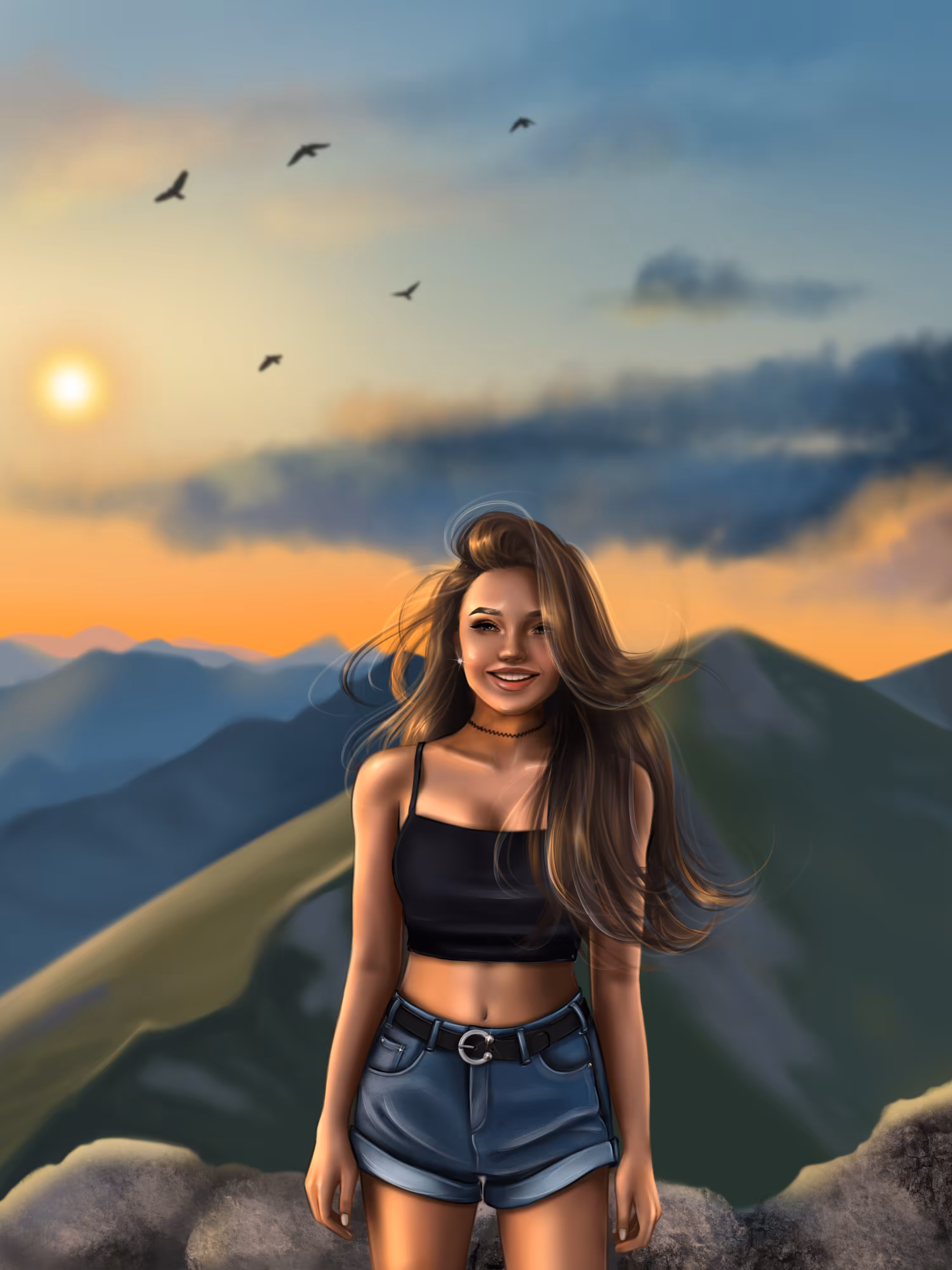 At the top of the mountain 🏔