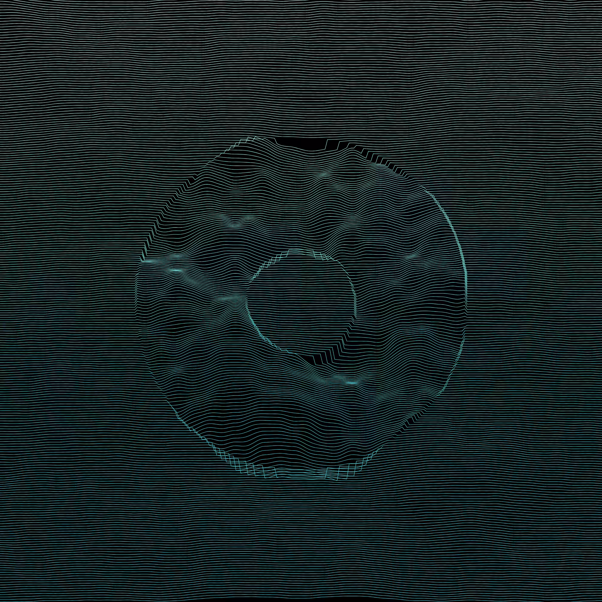 Waves Circle (For Plotter) #120