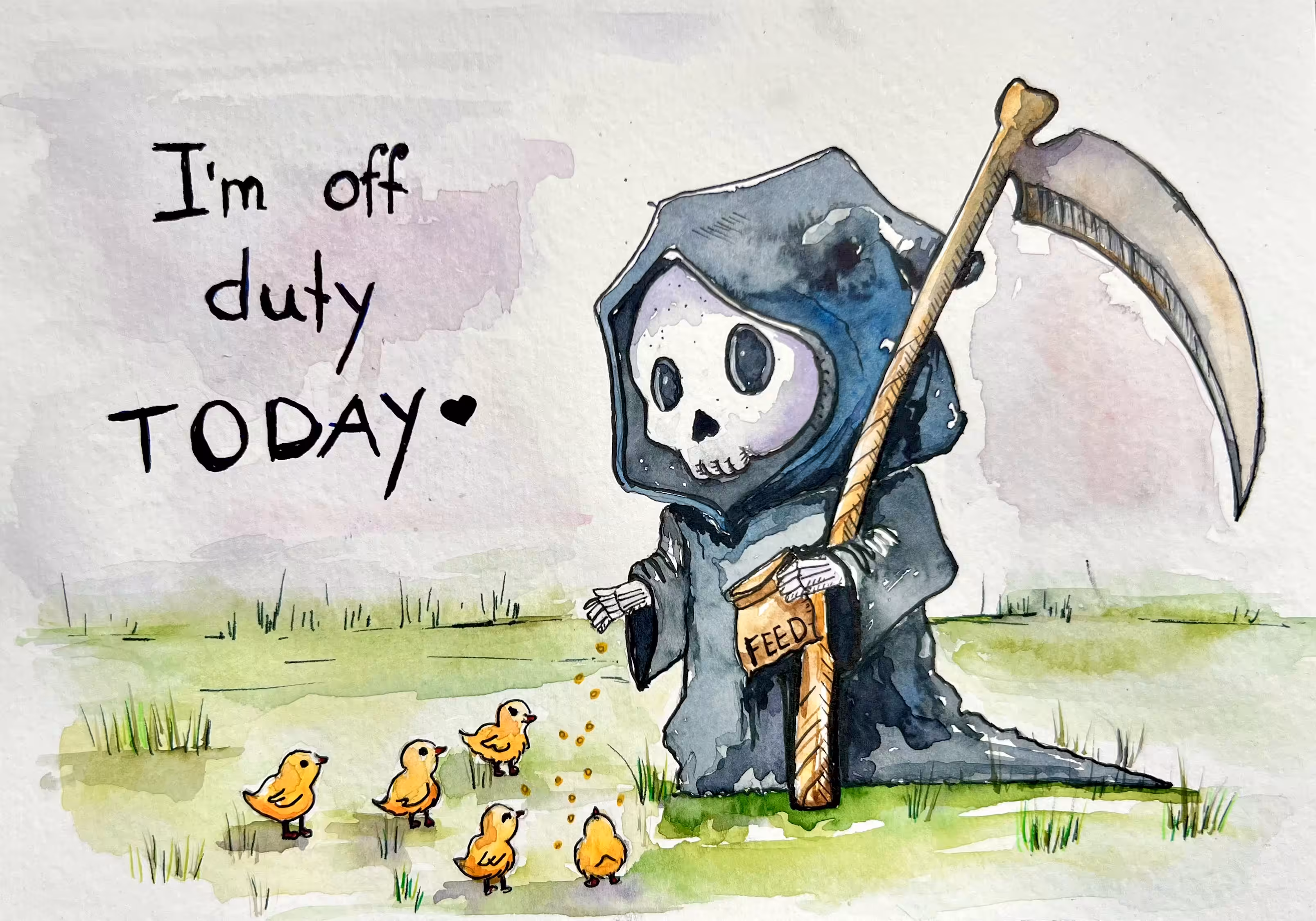 I‘m off duty today 