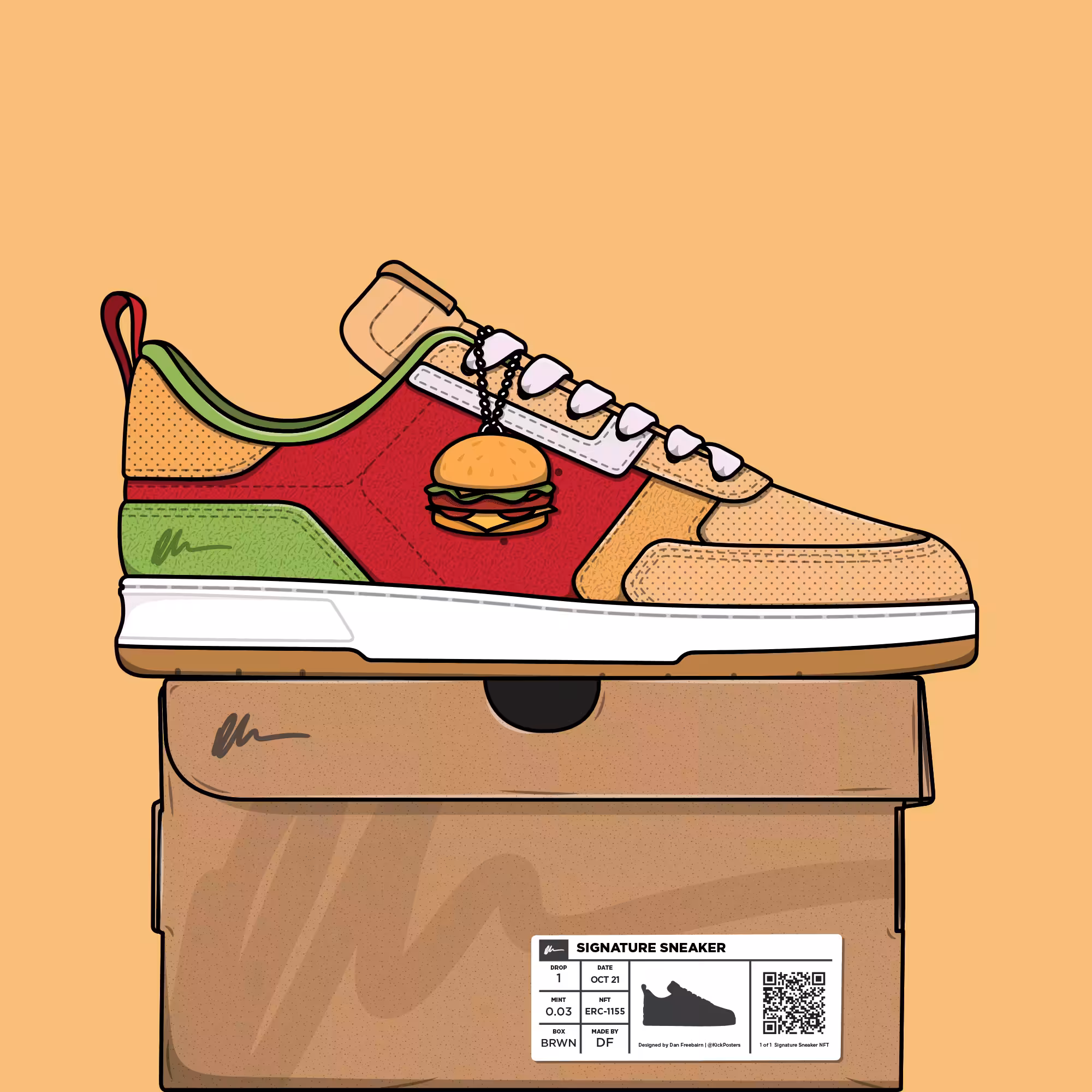 Signature Sneaker 'Burger' - #036