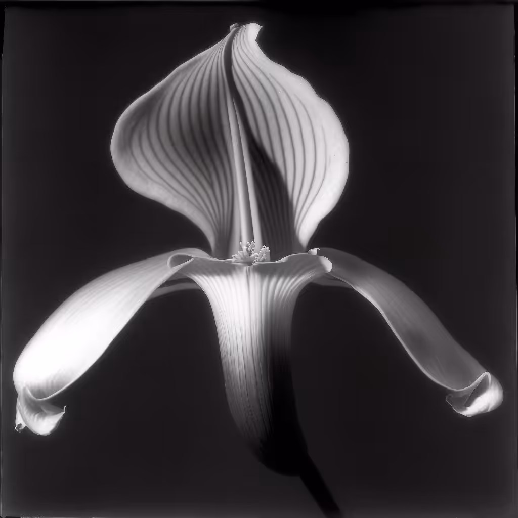 Orchid, Silver Gelatin Print (developing-out-process), 1990
