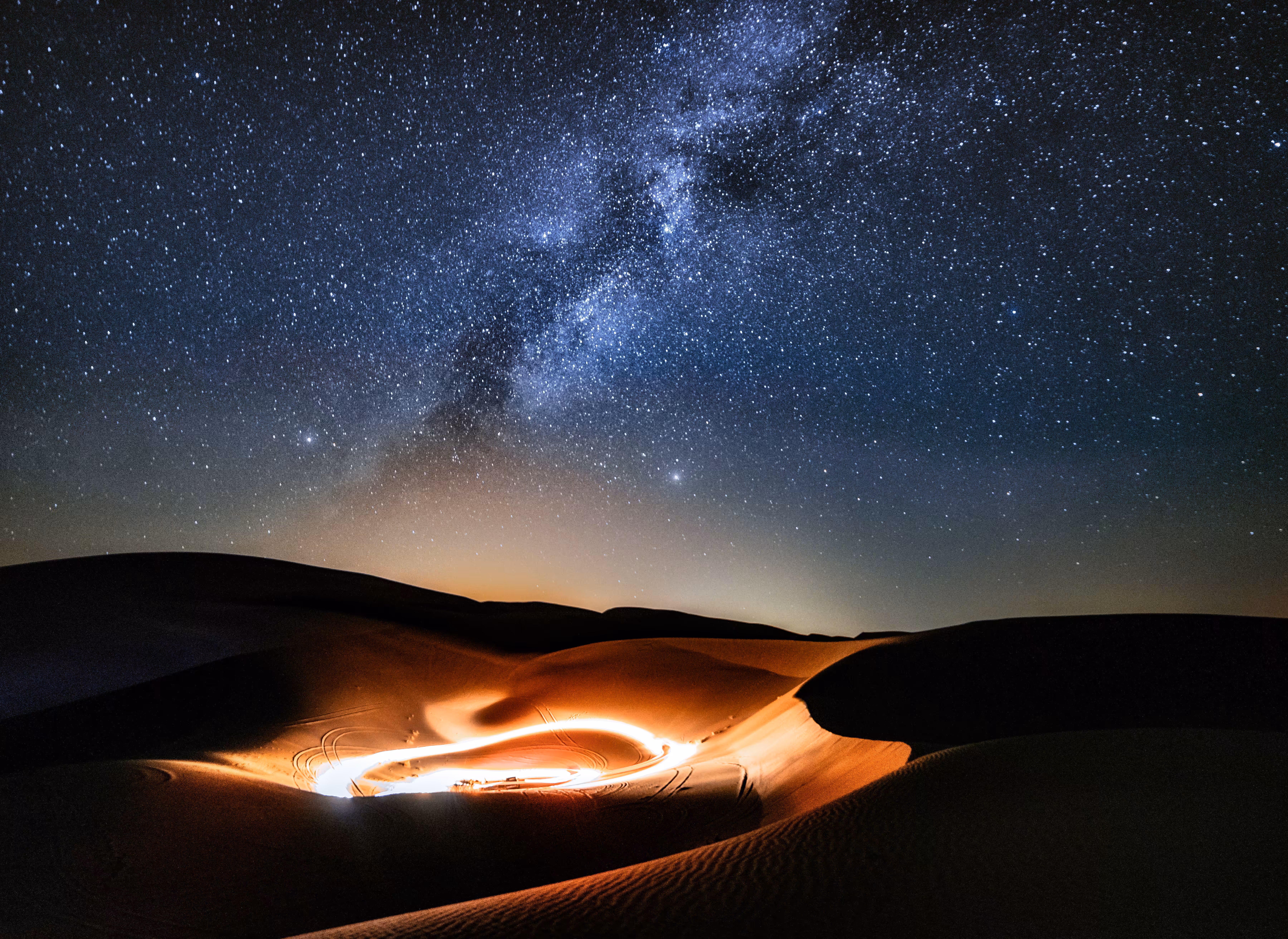 Desert And Galaxy