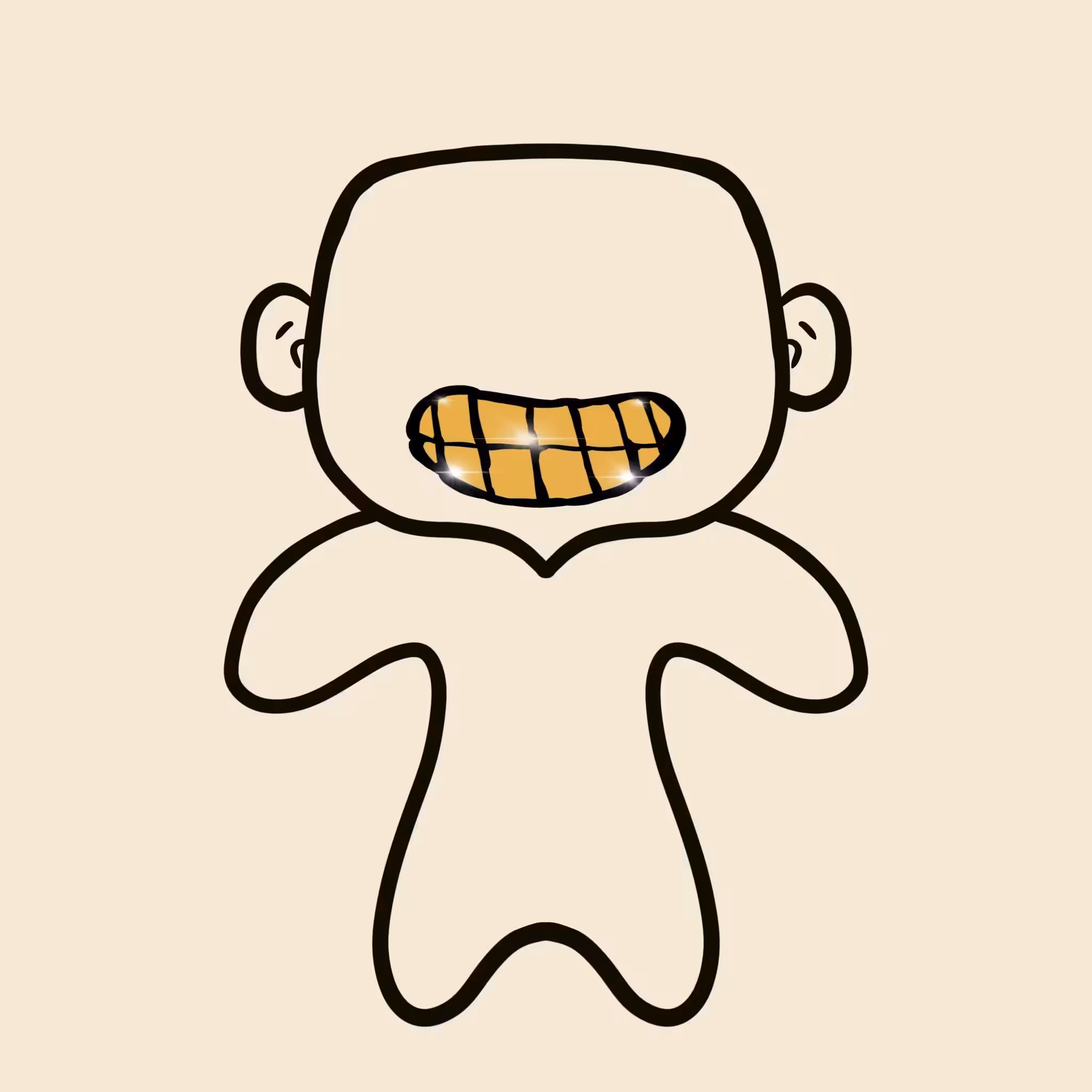 Splatter Punks Accessories - Gold Grill Full Mouth