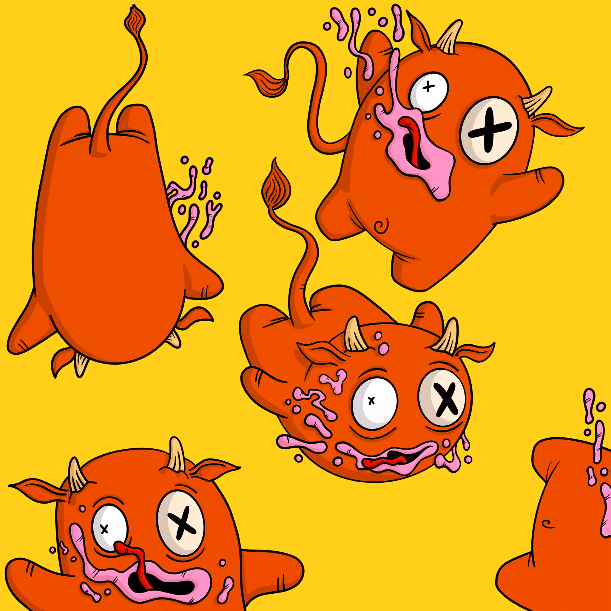 Tumbling Oxen