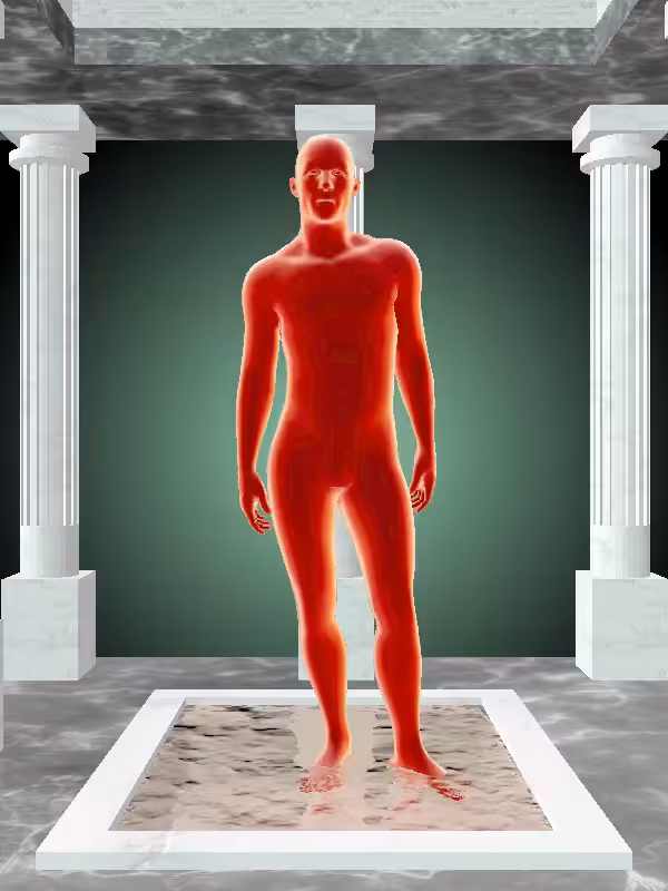 The Threatening Fiery Red Man #6806