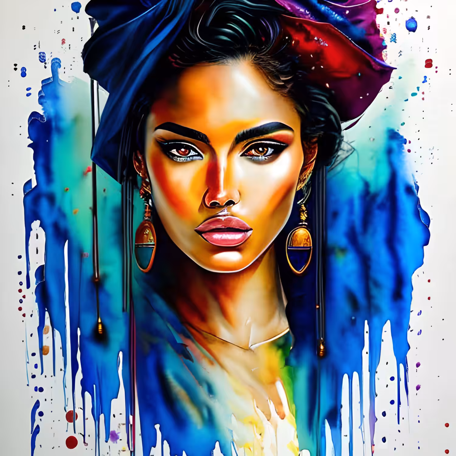  Enchanting Elegance - Animated Portrait of a Beautiful Woman