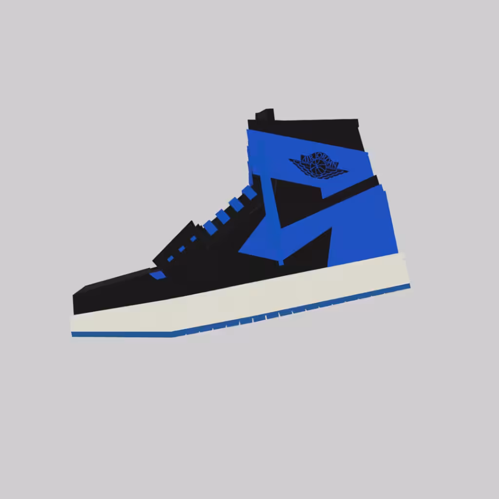 NIKE AIR JORDAN 1 OG BLACK/ROYALBLUE