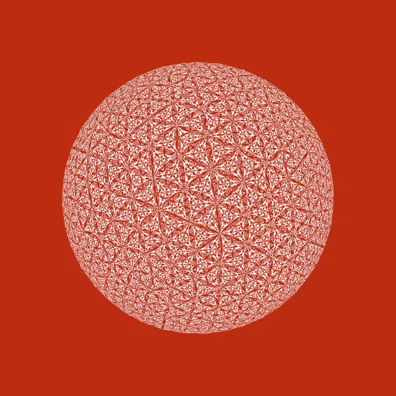 Digital Gothic: Spherical Tessellation #14