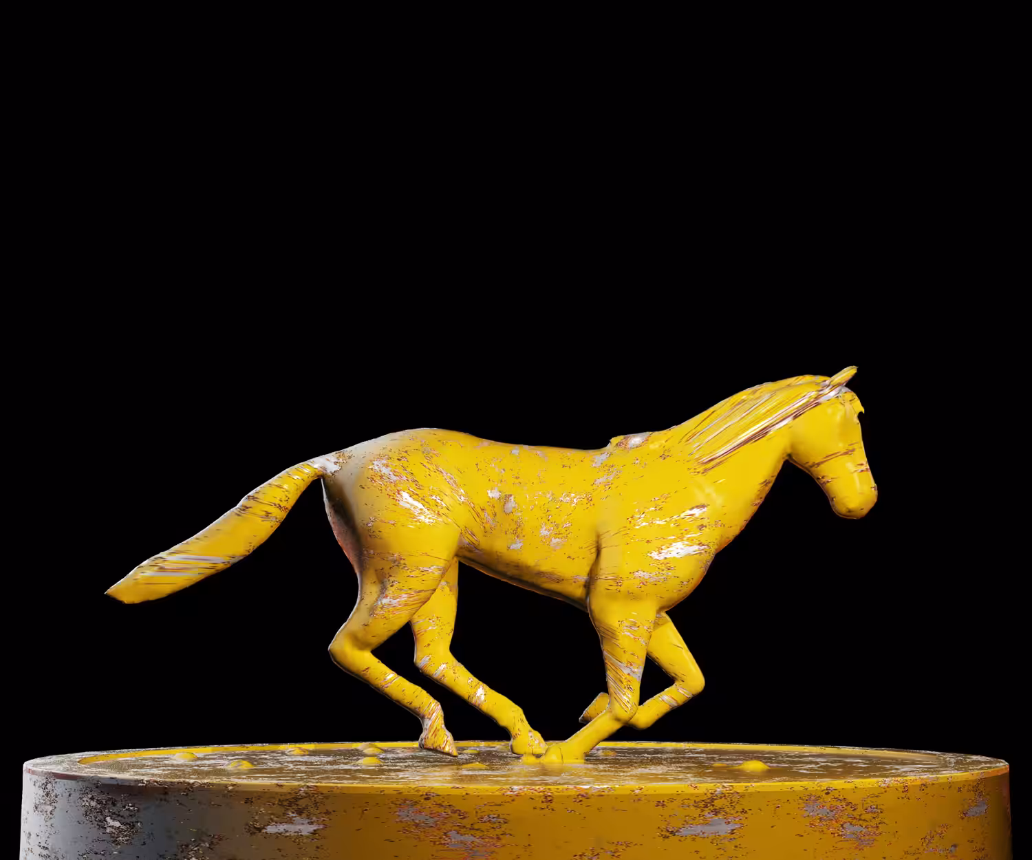 Old Yellow Paint