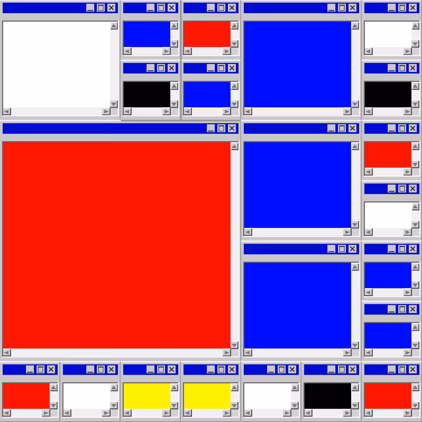 Mondrian's Desktop II #1