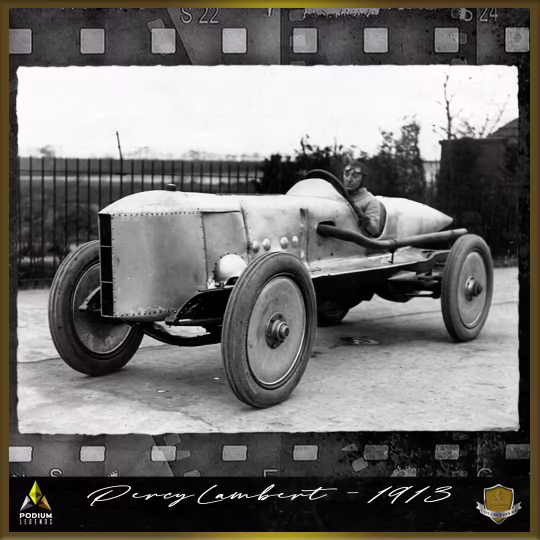 Percy Lambert - First Racer to Achieve 100 miles in One Hour, 1913