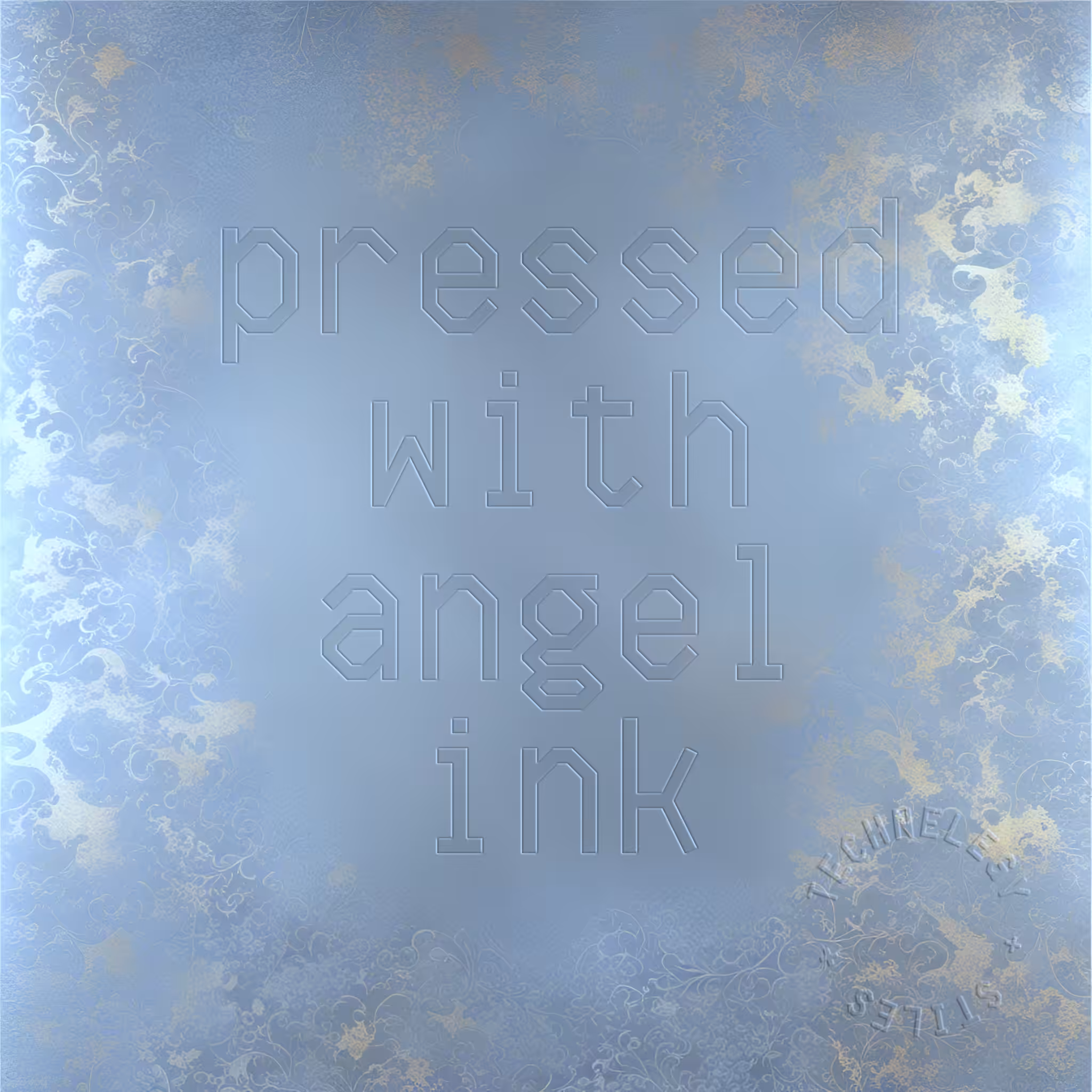 UNSTATIONERY: pressed with angel ink