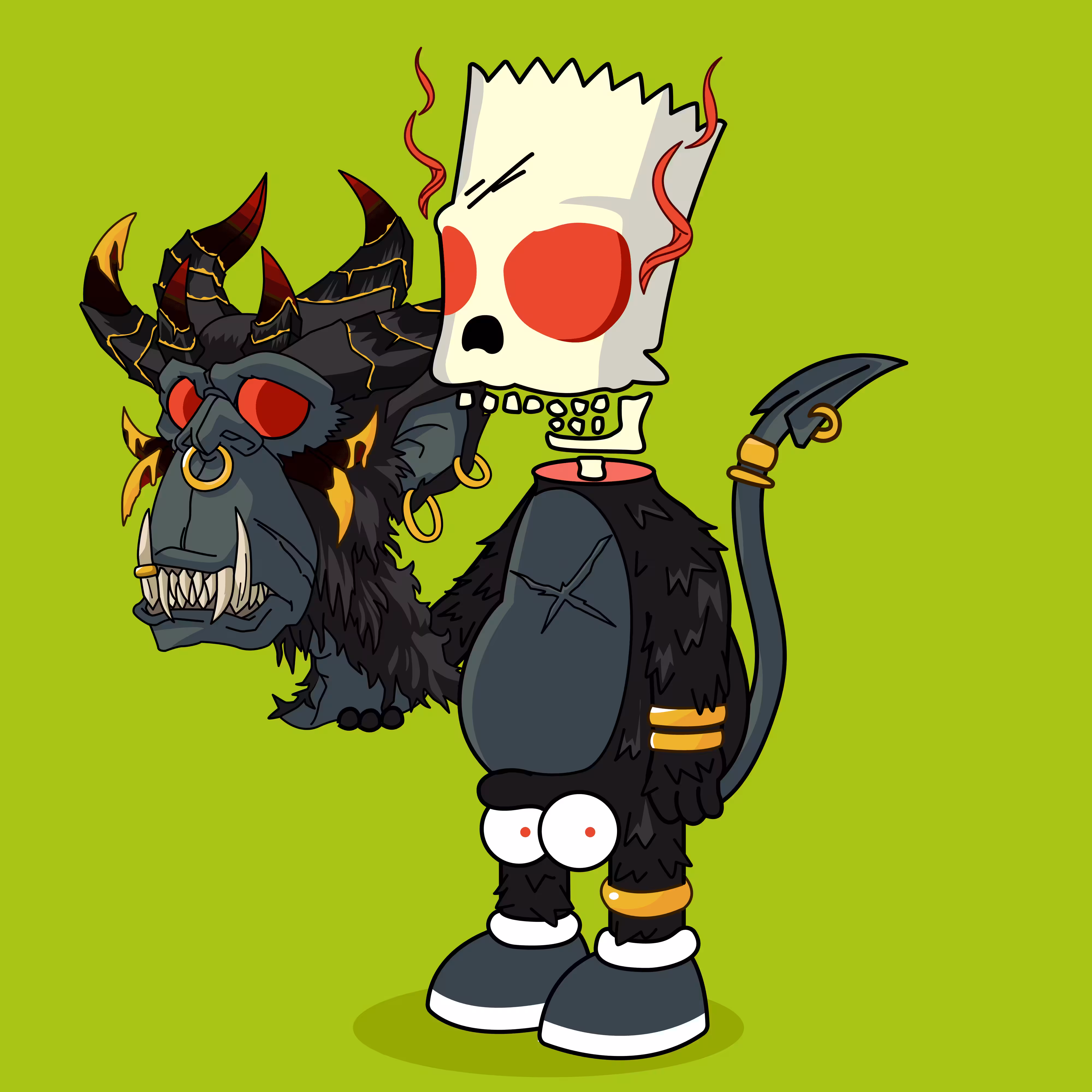 Unmasked Mutant Devil ApeBalls #243