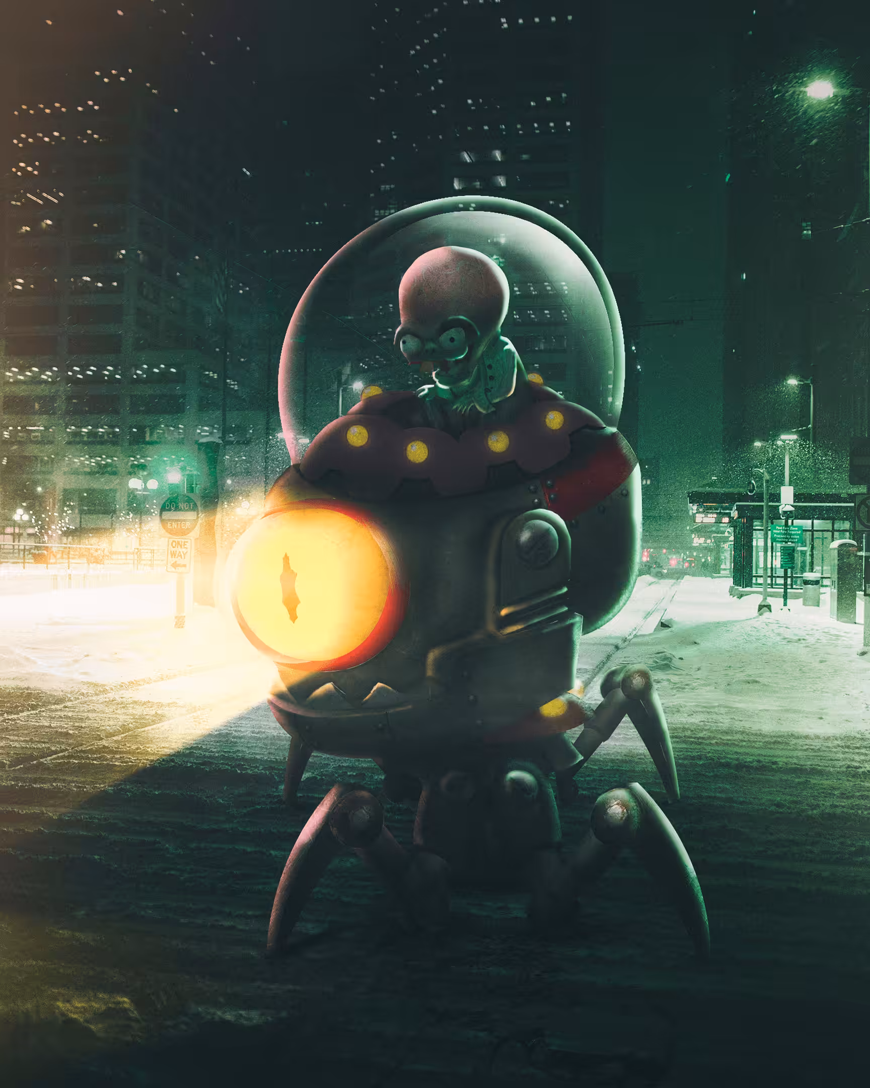 Far future final boss fight