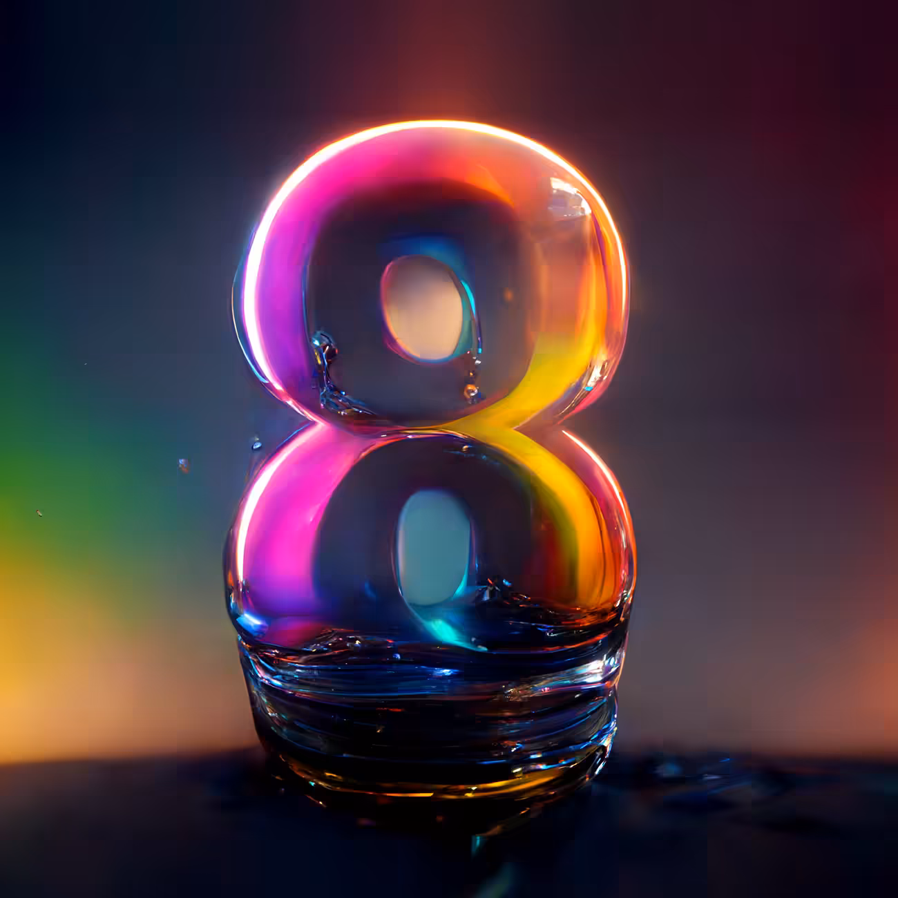 Shiny Liquid Alphabet Series - 8