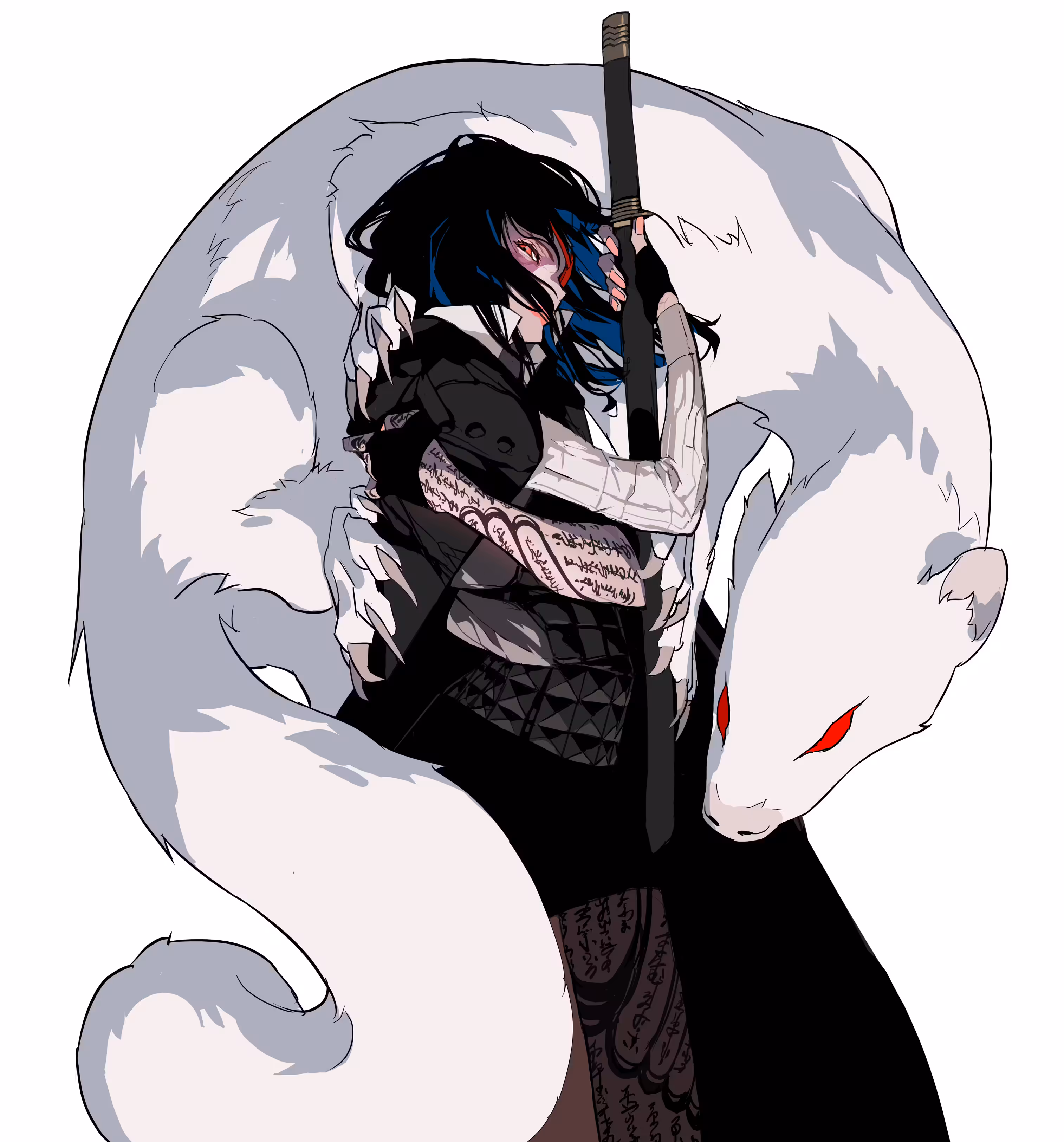 WATANABE and the Giant Weasel (Shikigami)