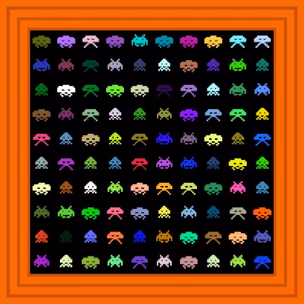 Goodbye Moonmen       :: Procedural Symbols (👾) #410/1000