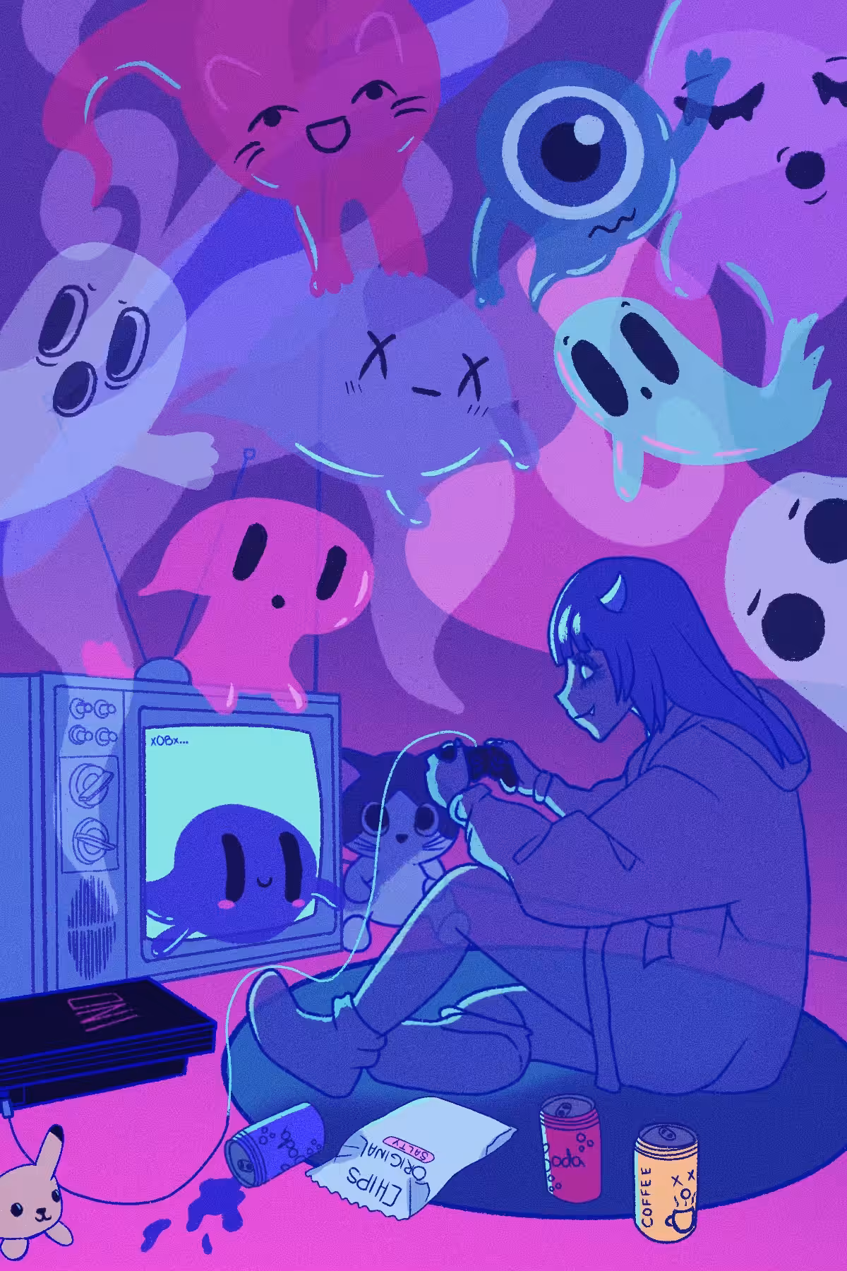 Gaming with Ghost Friends