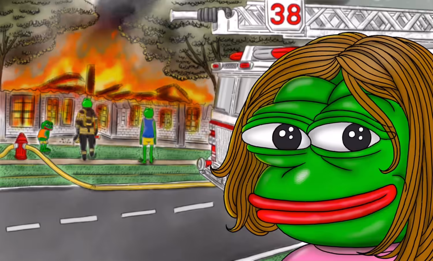 DISASTER PEPE GIRL