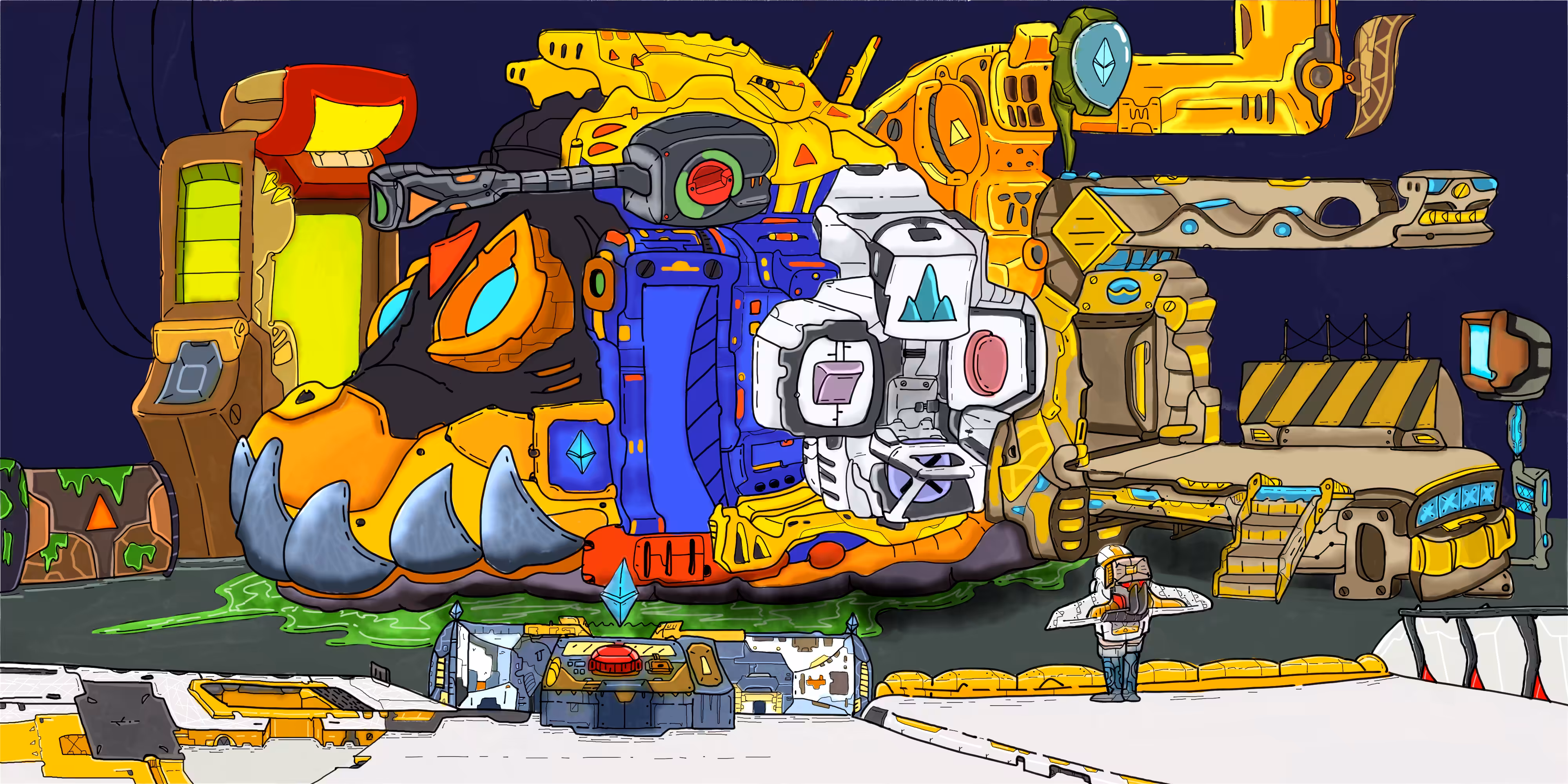 The Dino Gun Robot