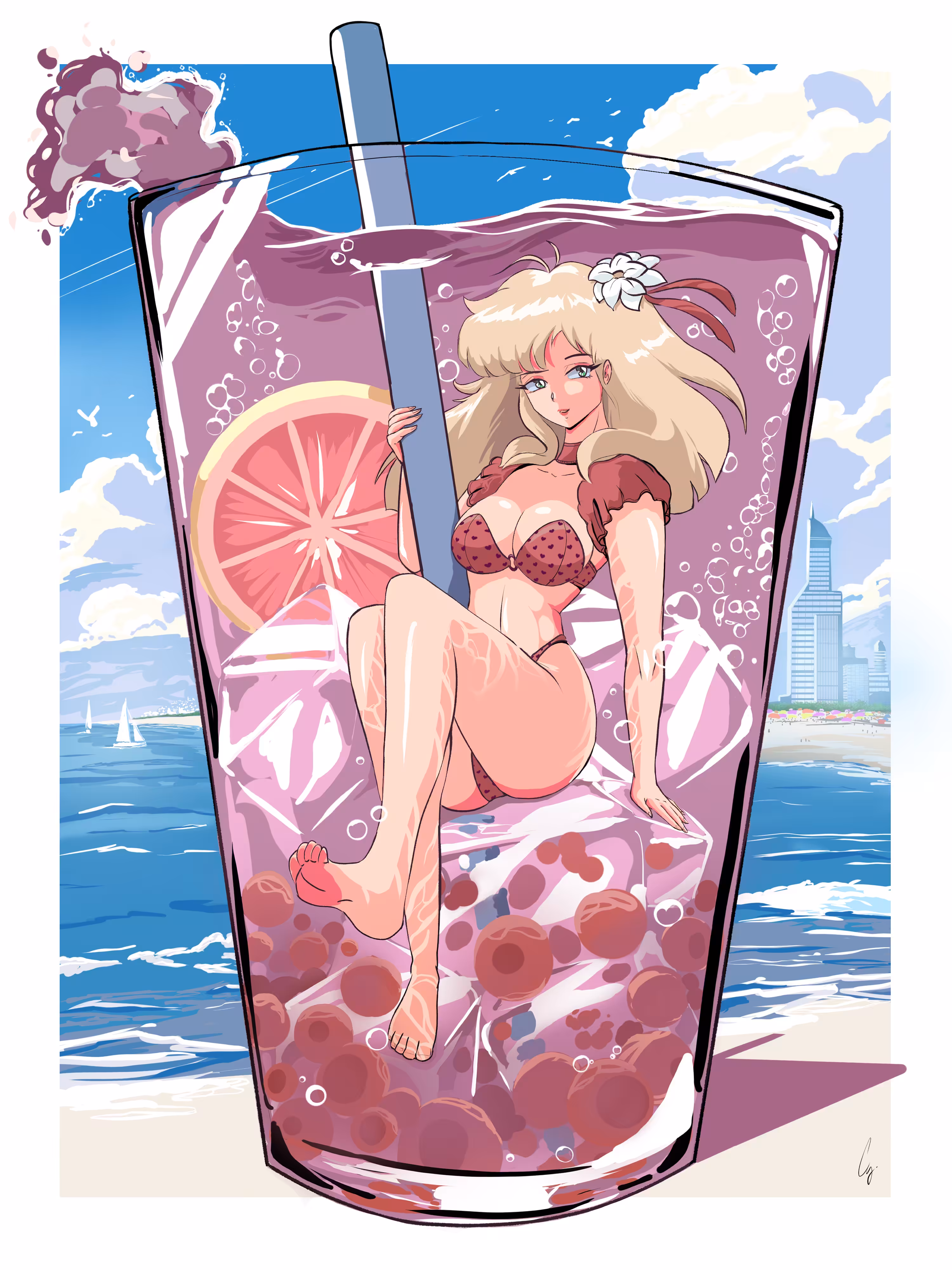 Pink Booba Tea 