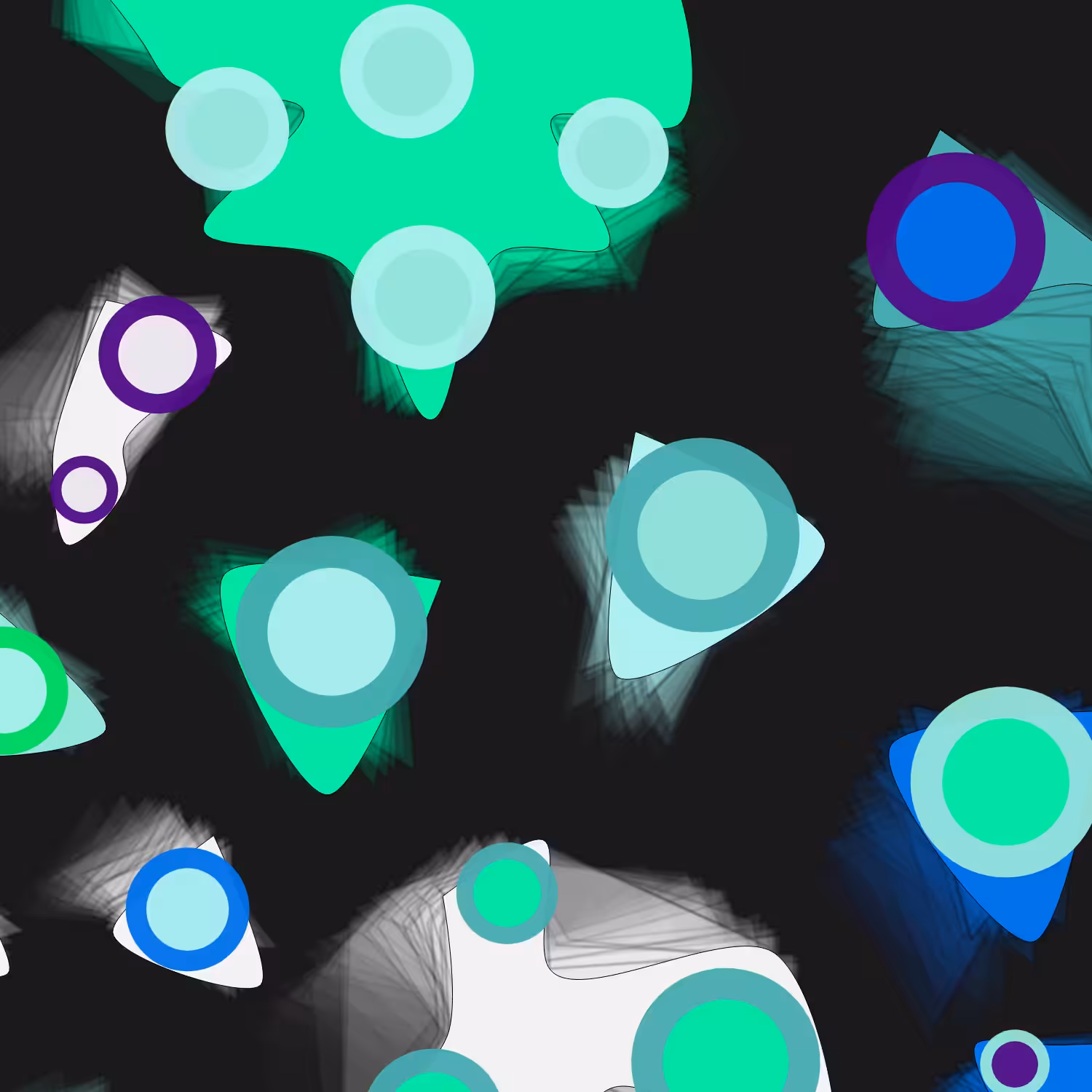 Geometric colorful shapes (Free edition) #33