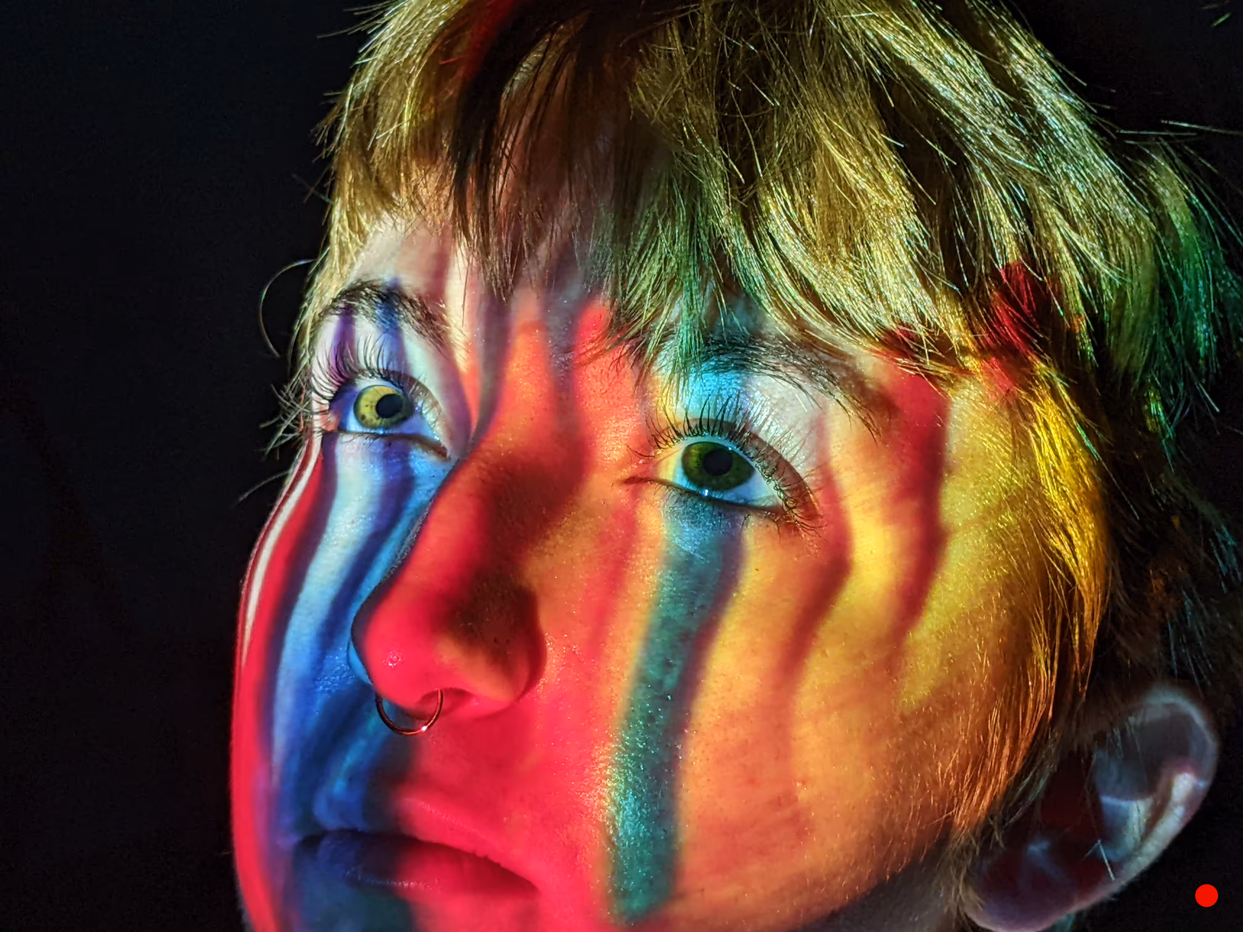 Many colorful eyes