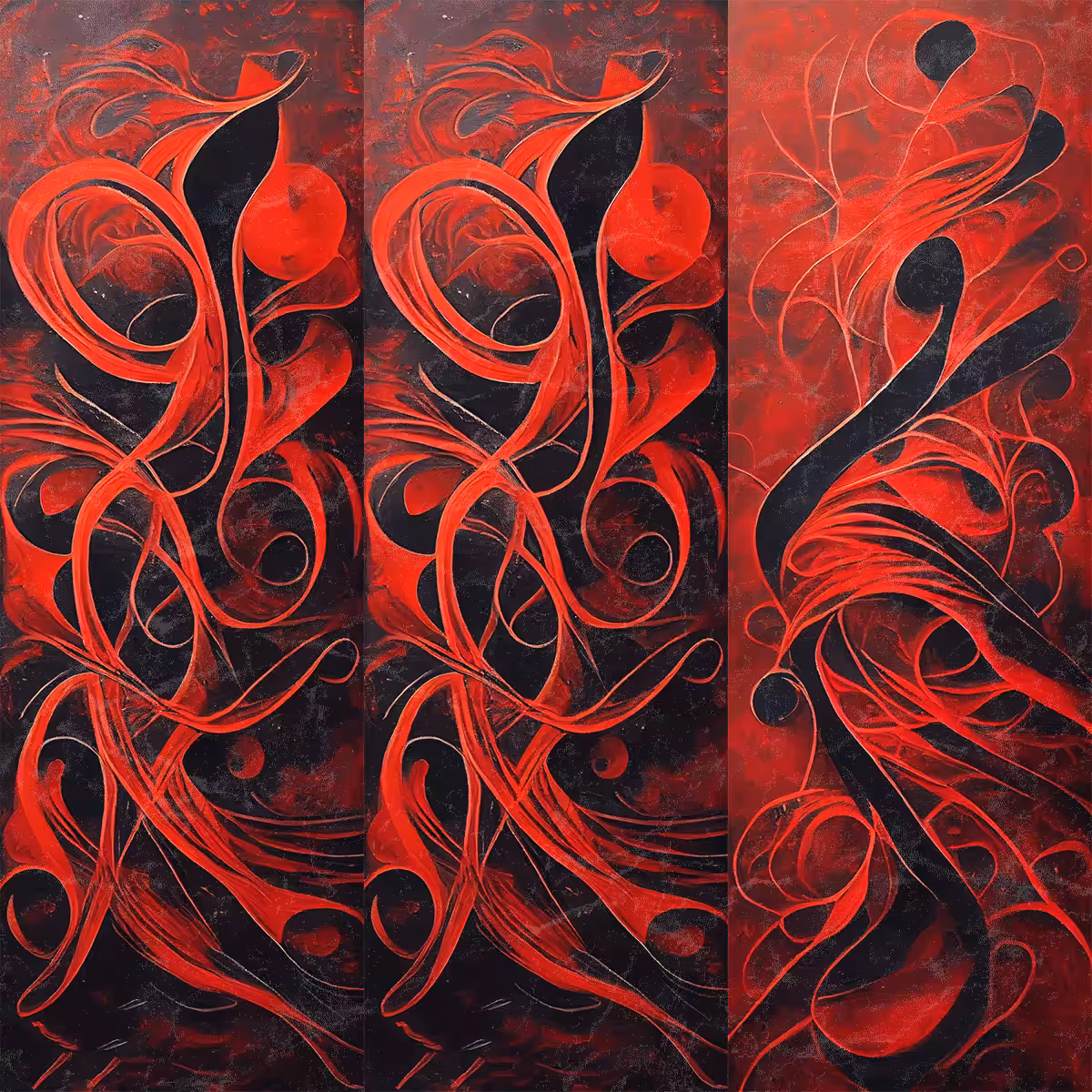 AI Red Calligraphy #5