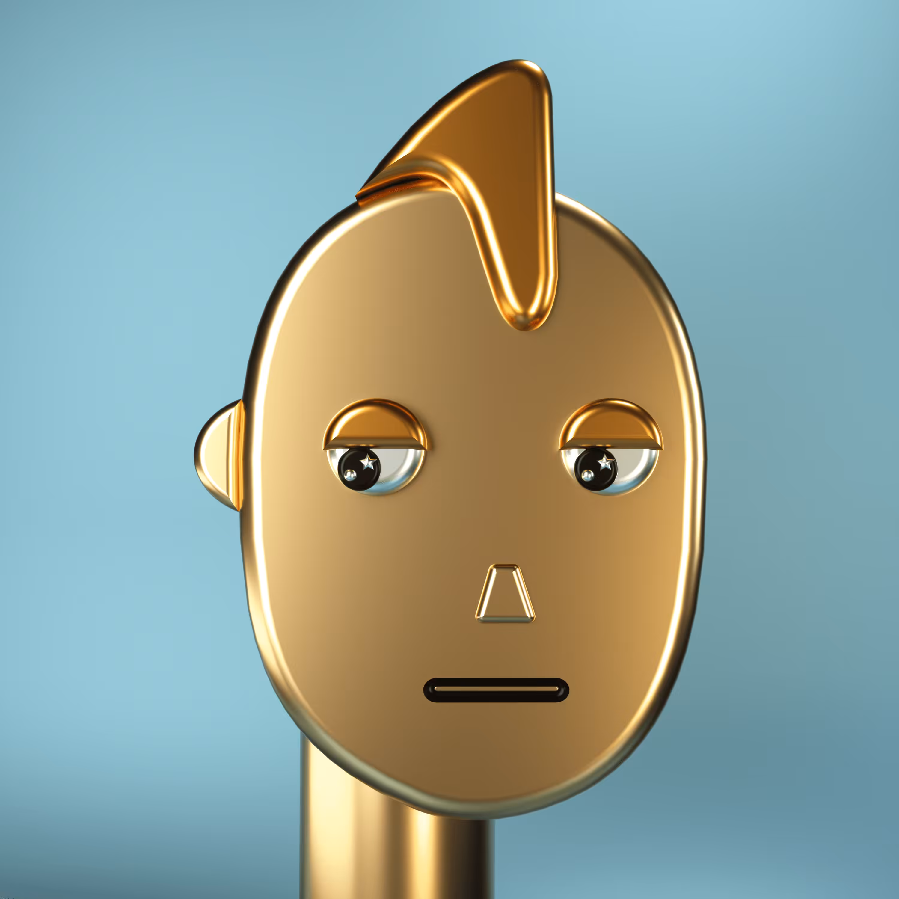 3D Chrome Punks: 3D Chrome Punk #0044