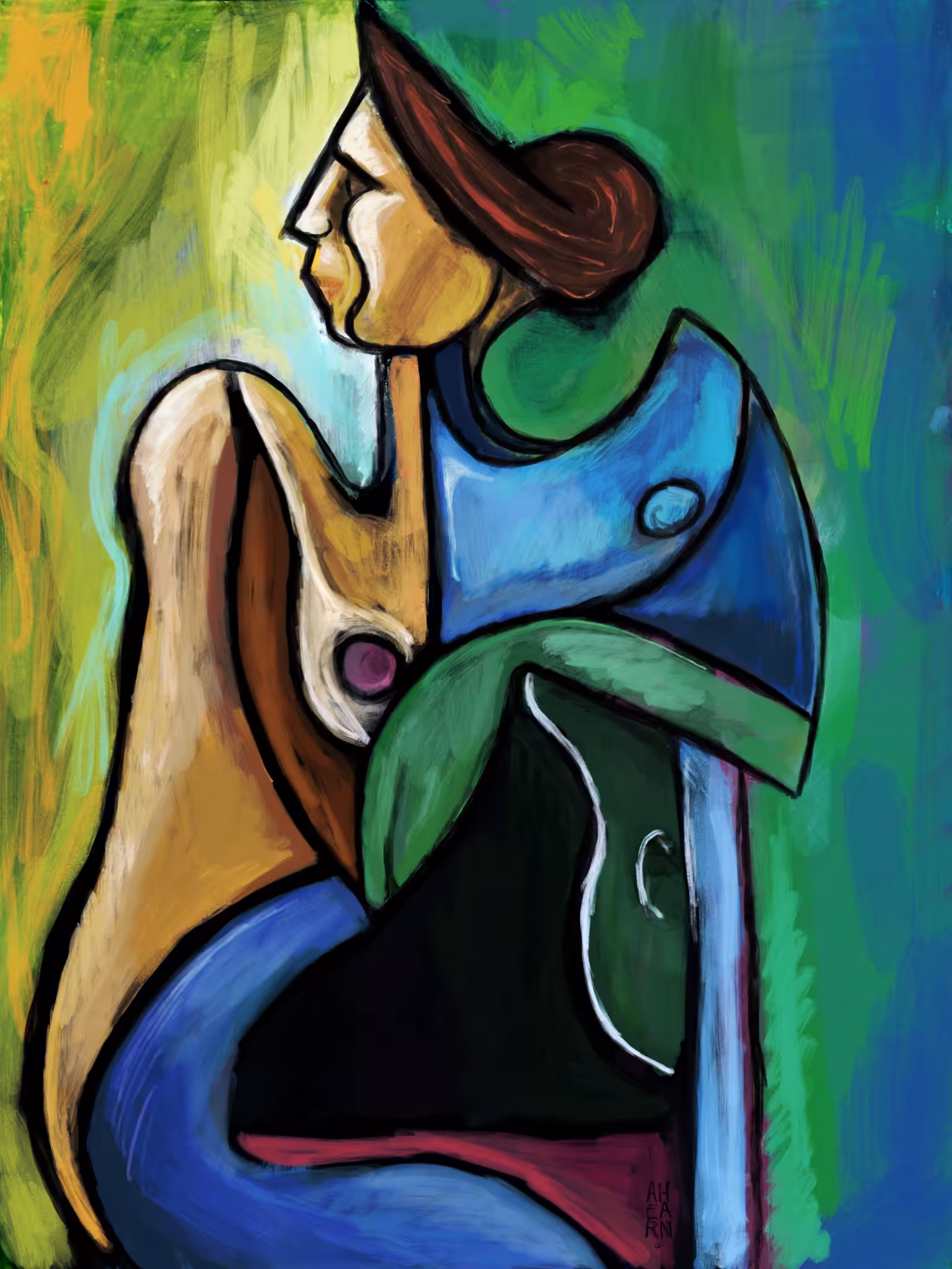 Woman with Guitar