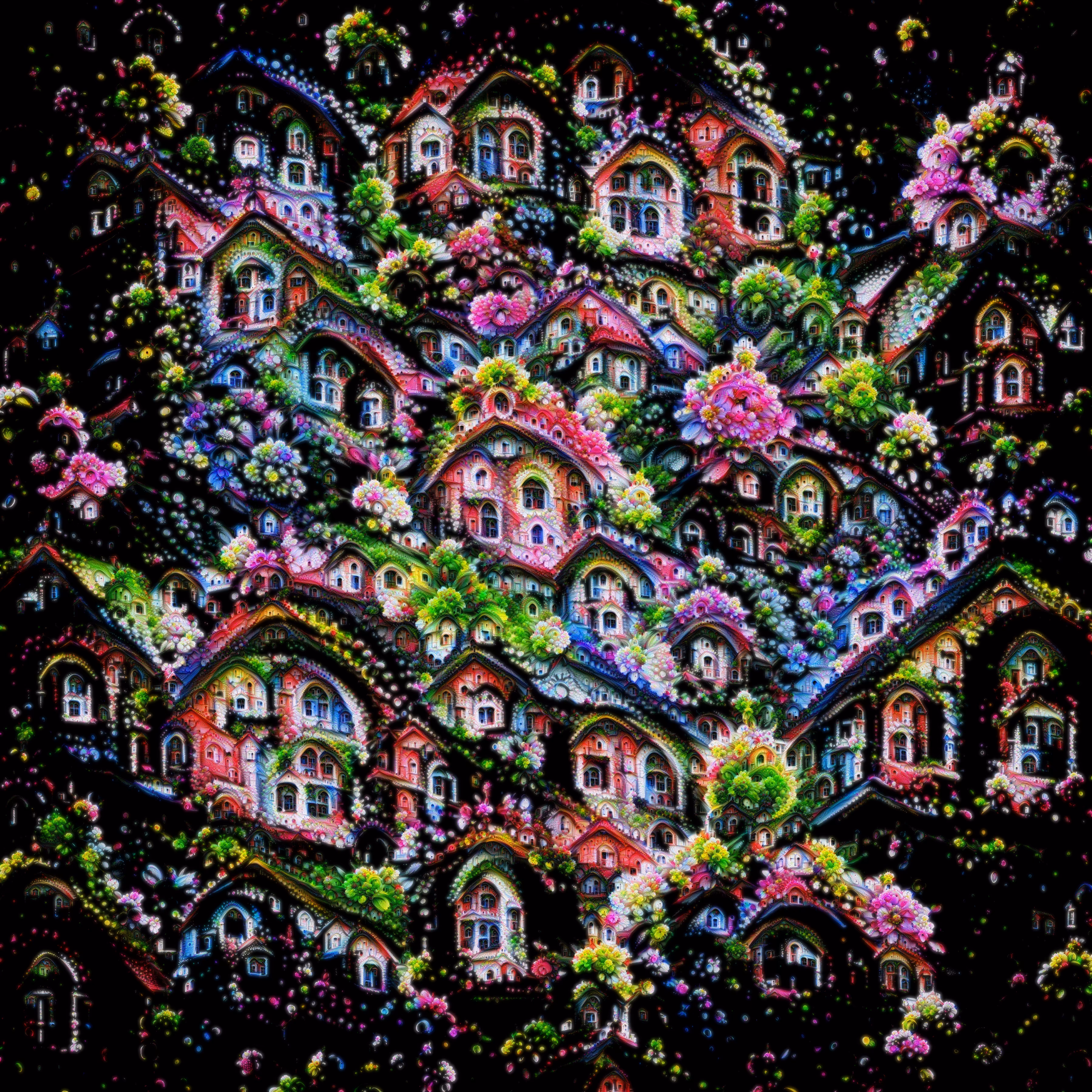 Flourishing, 2018 DeepDream by Alex Mordvintsev