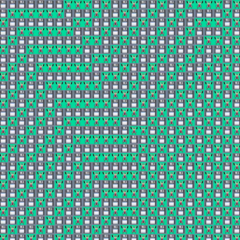 Elementary Cellular Emoji Automata #770